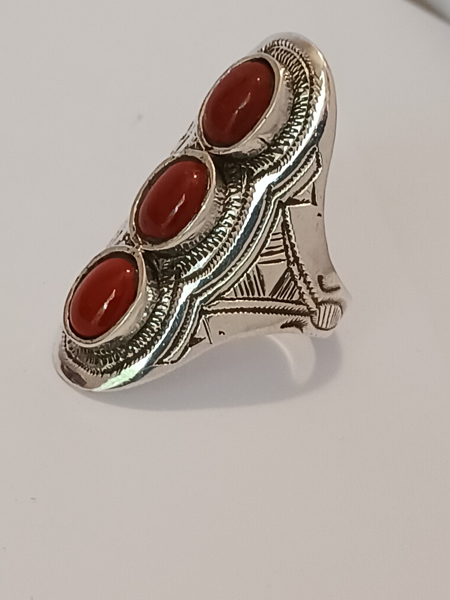 Bague touareg en argent massif