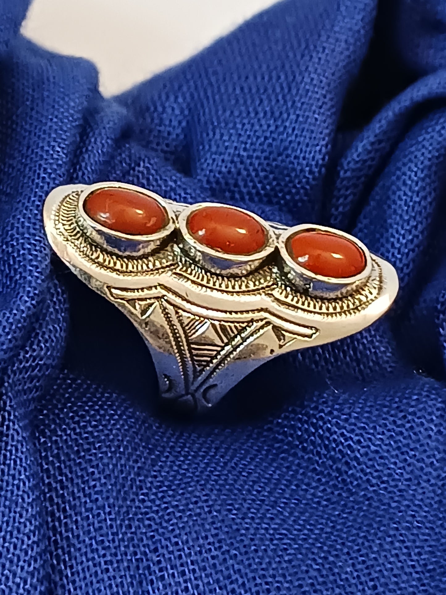 Bague touareg en argent massif