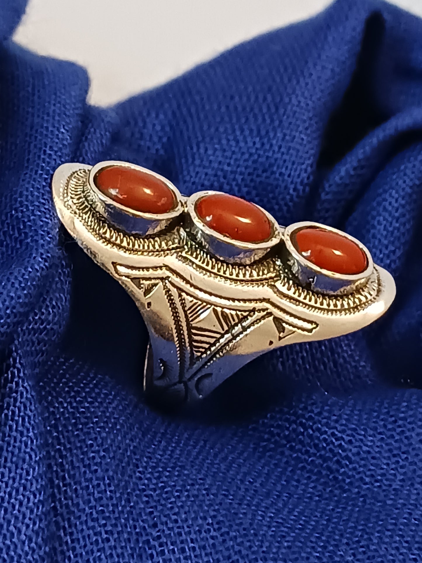 Bague touareg en argent massif