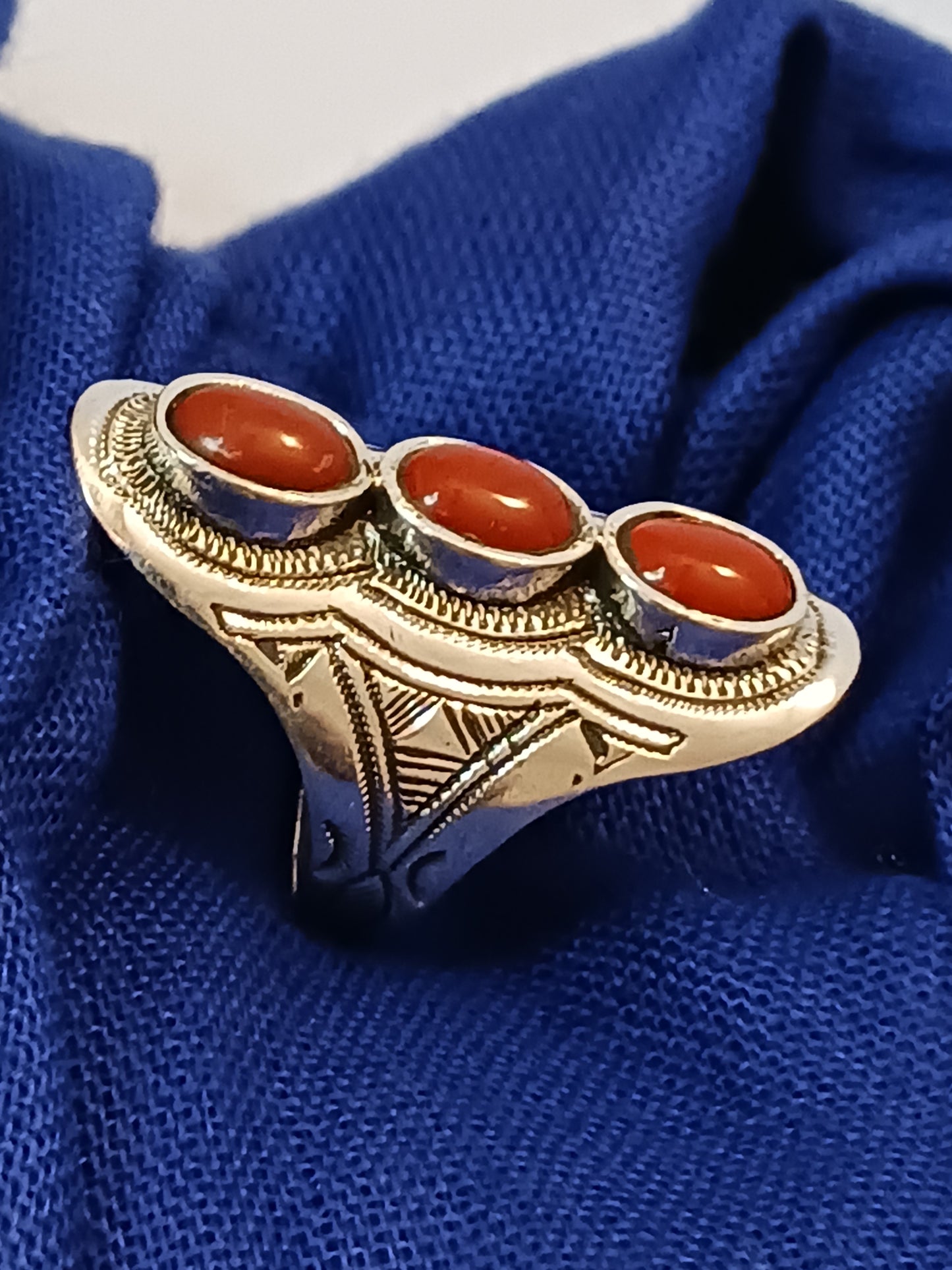 Bague touareg en argent massif