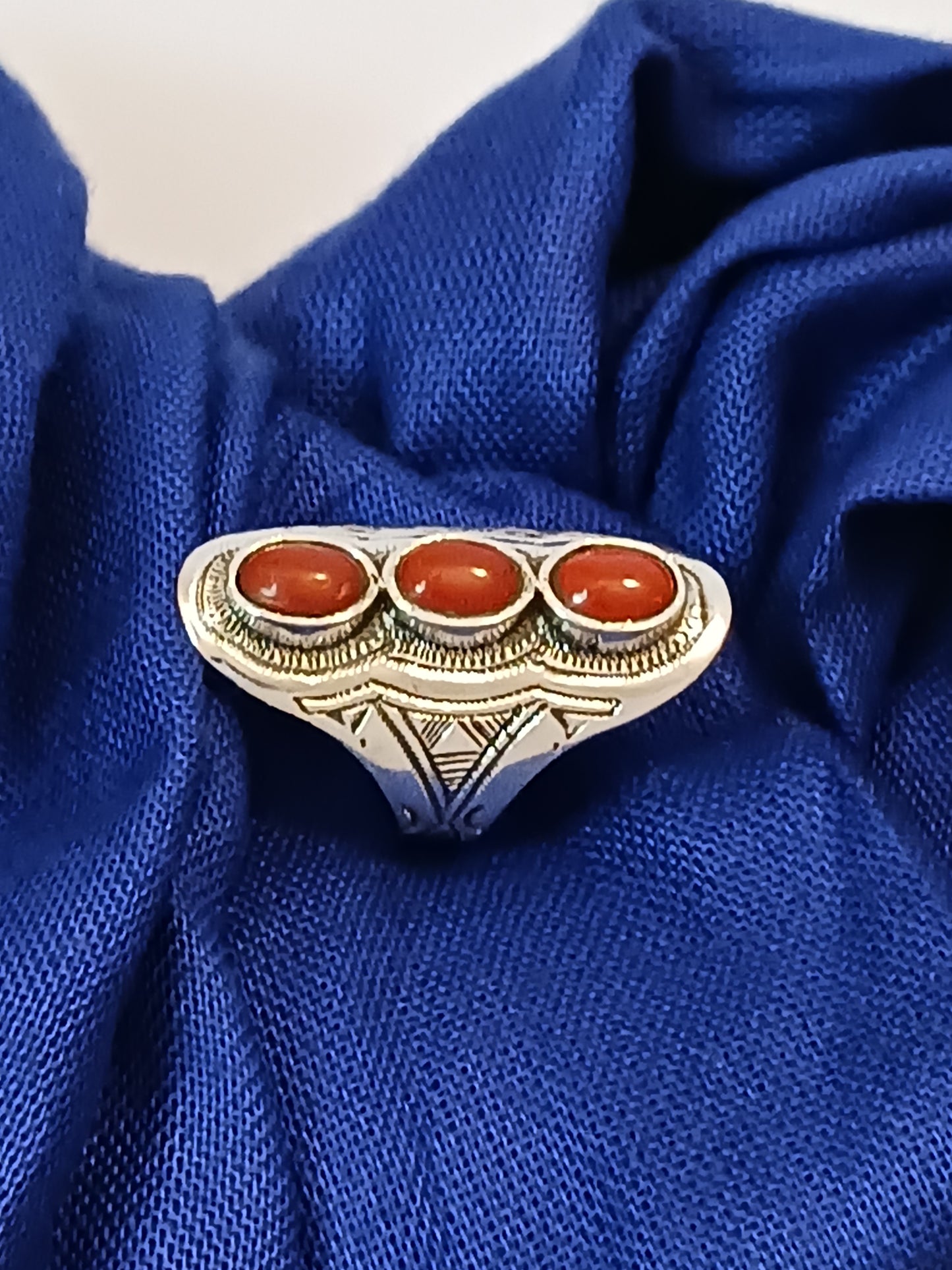 Bague touareg en argent massif