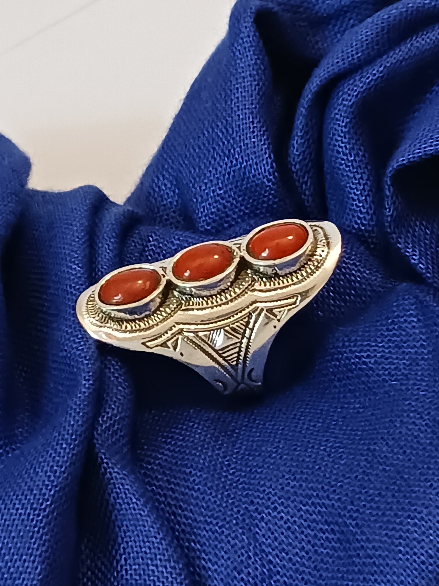Bague touareg en argent massif