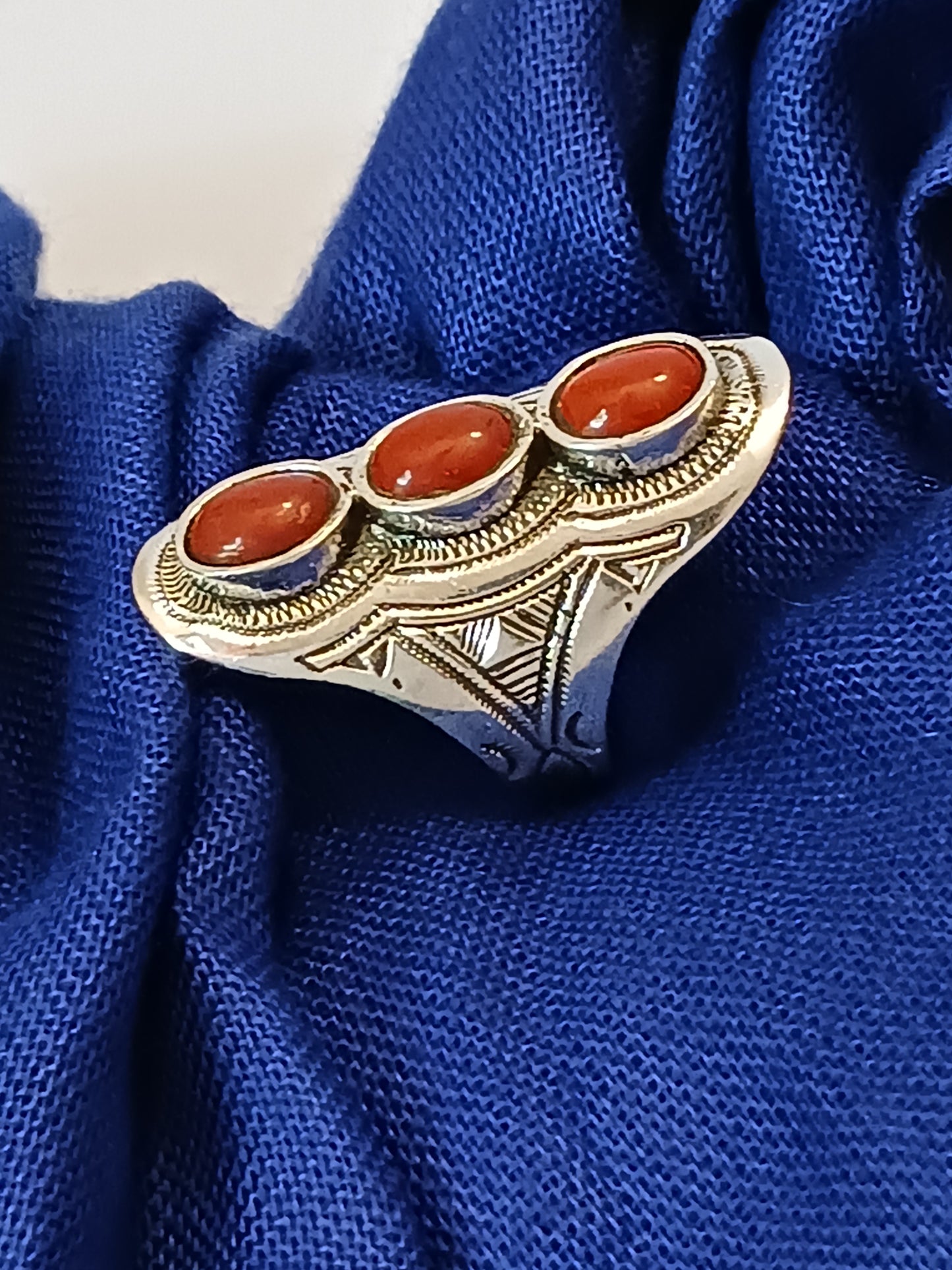 Bague touareg en argent massif