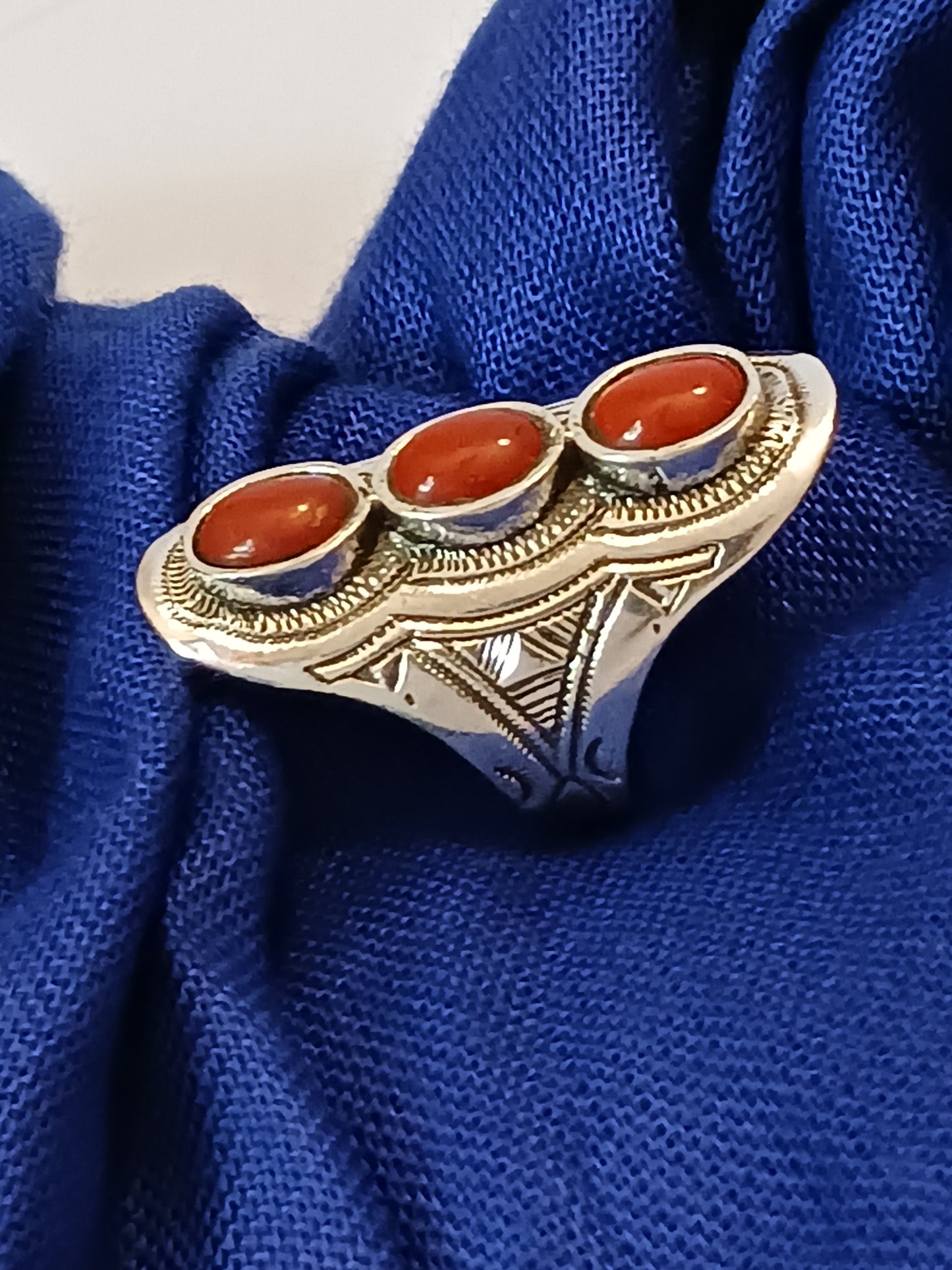 Bague touareg en argent massif