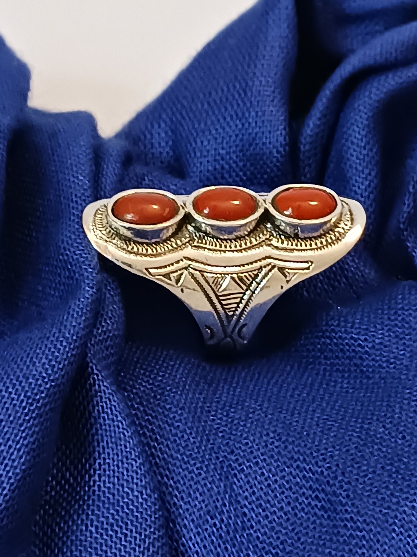 Bague touareg en argent massif