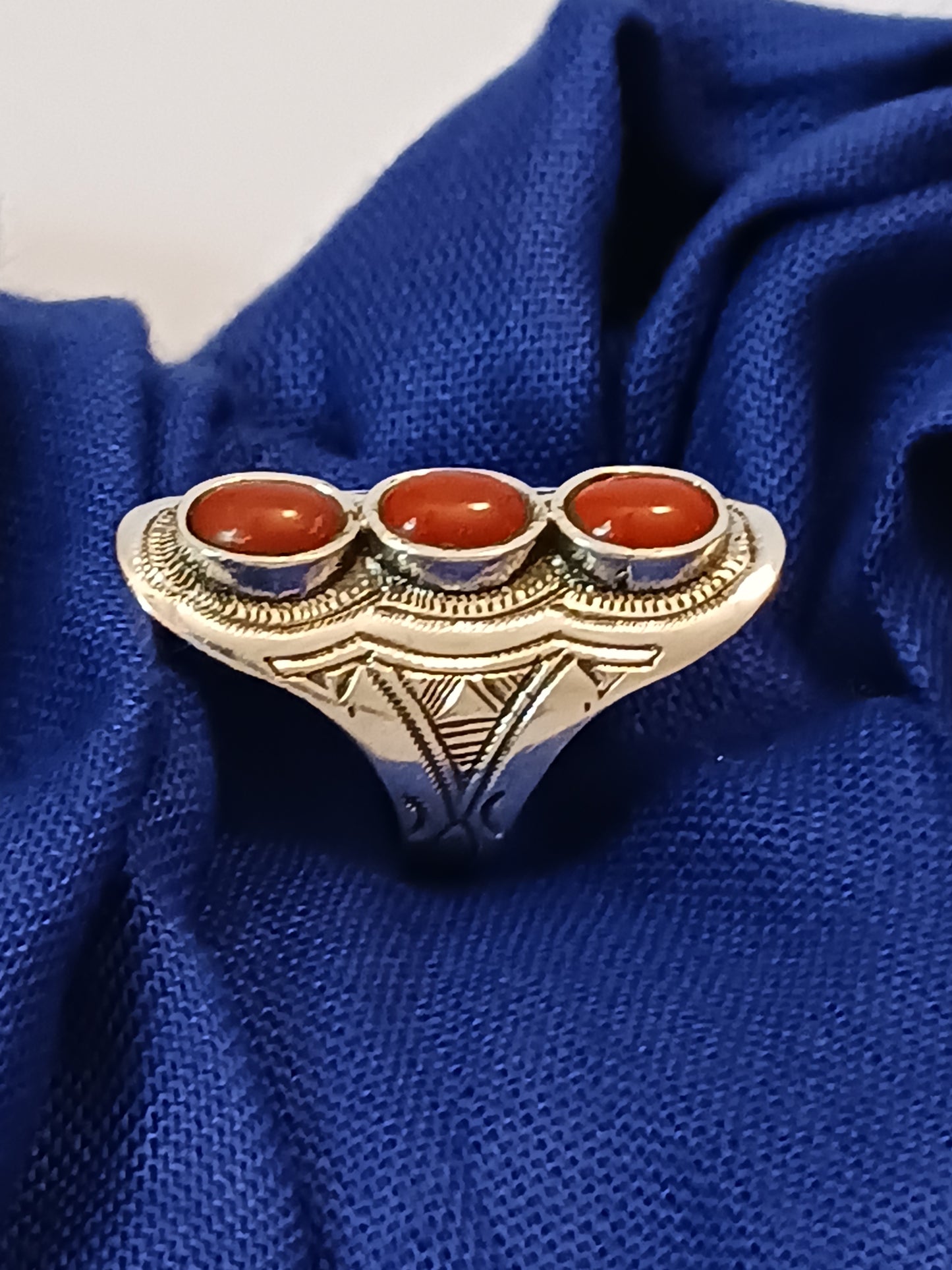 Bague touareg en argent massif