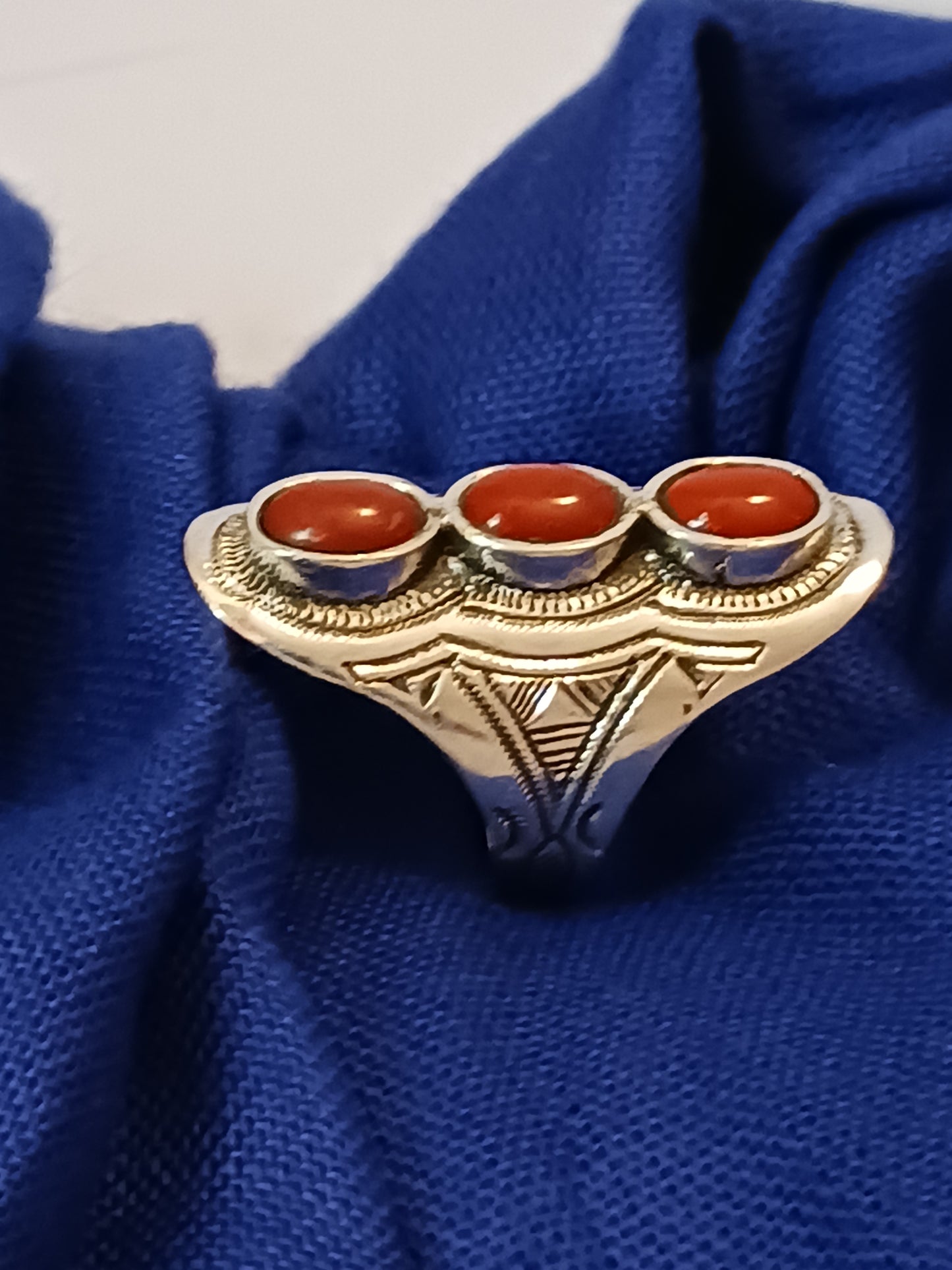 Bague touareg en argent massif