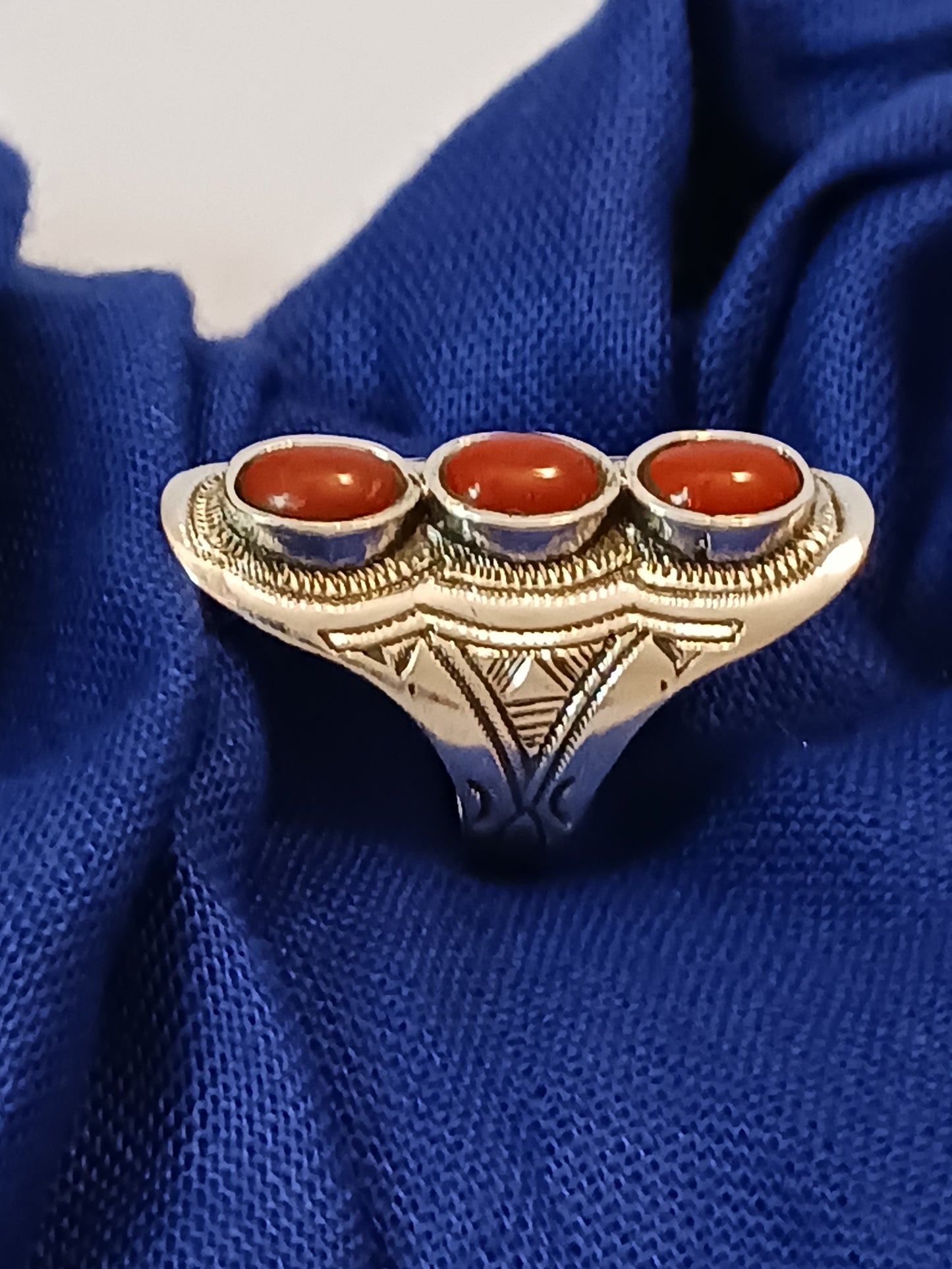 Bague touareg en argent massif