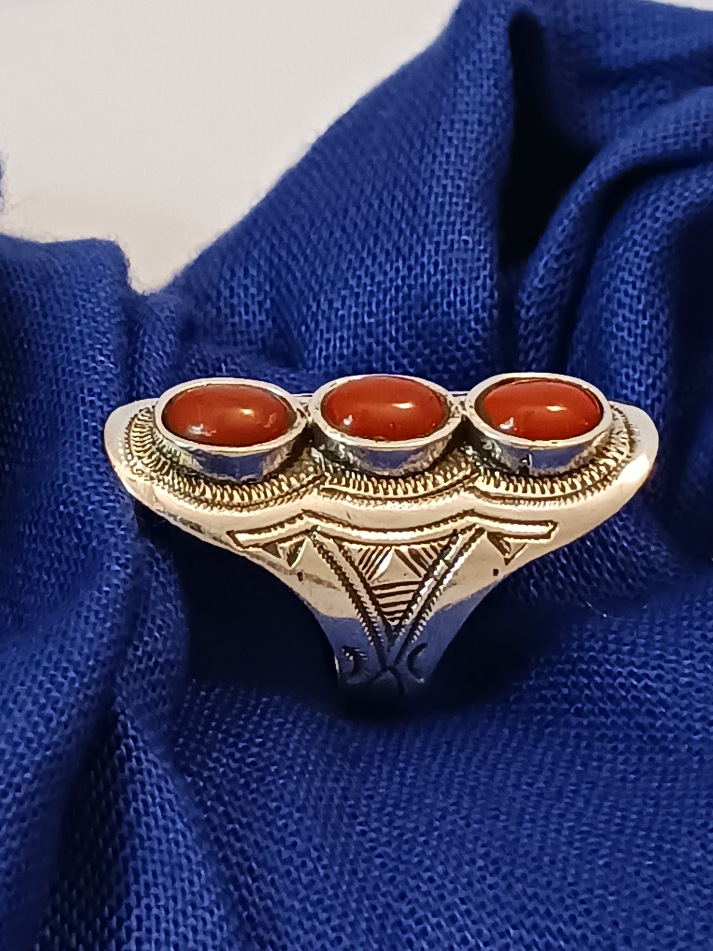 Bague touareg en argent massif