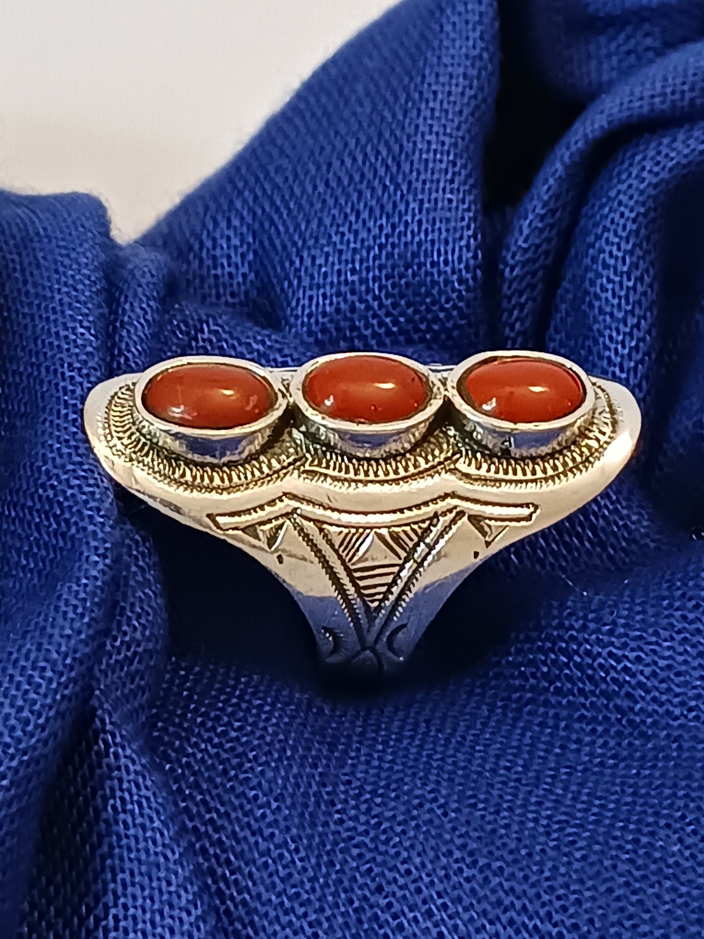 Bague touareg en argent massif