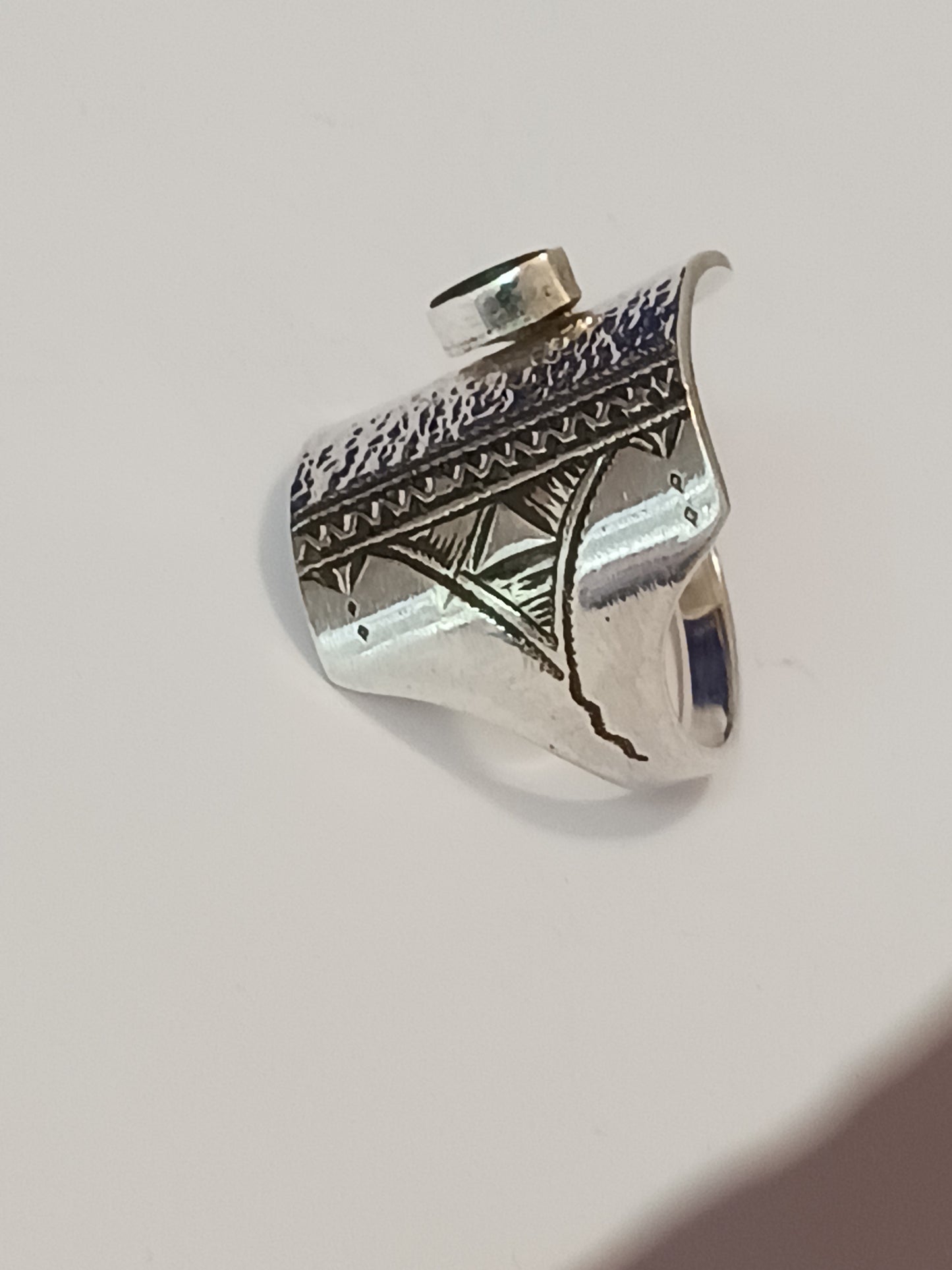 Bague touareg en argent massif