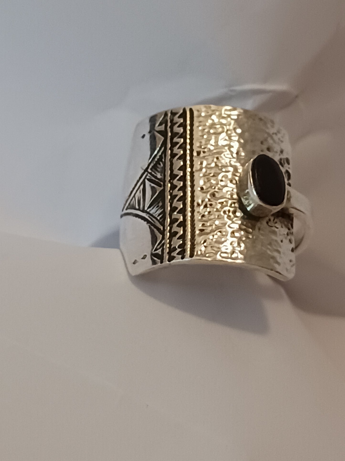 Bague touareg en argent massif