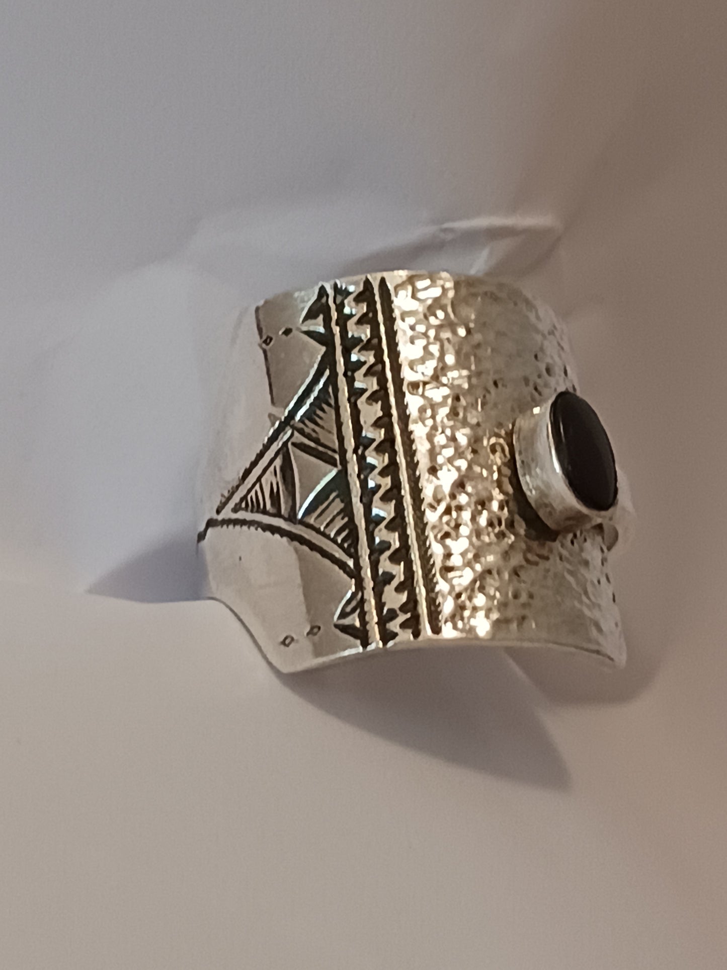 Bague touareg en argent massif