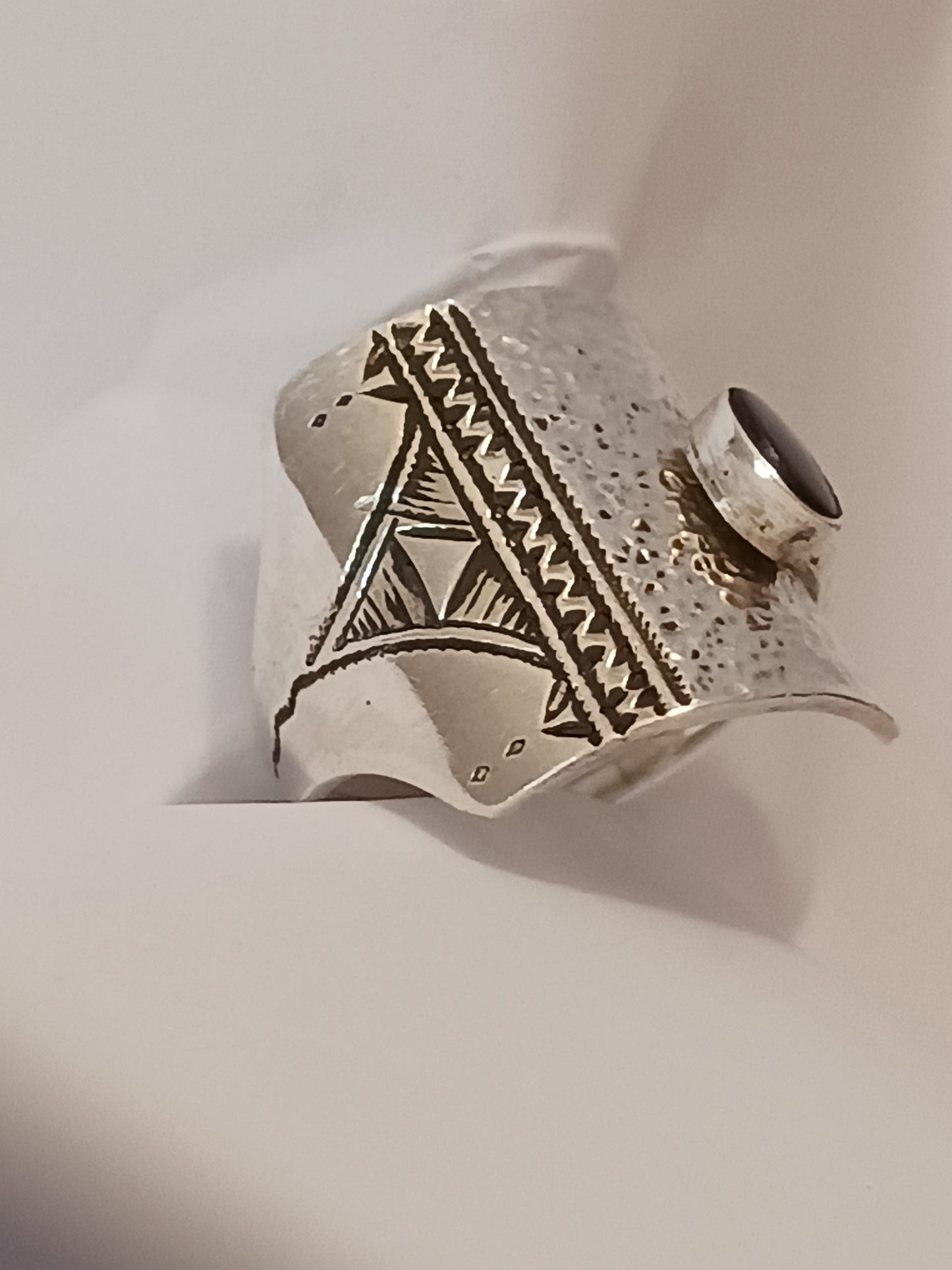 Bague touareg en argent massif