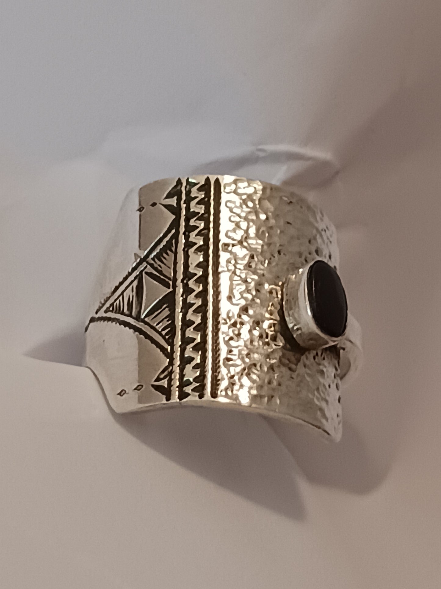Bague touareg en argent massif