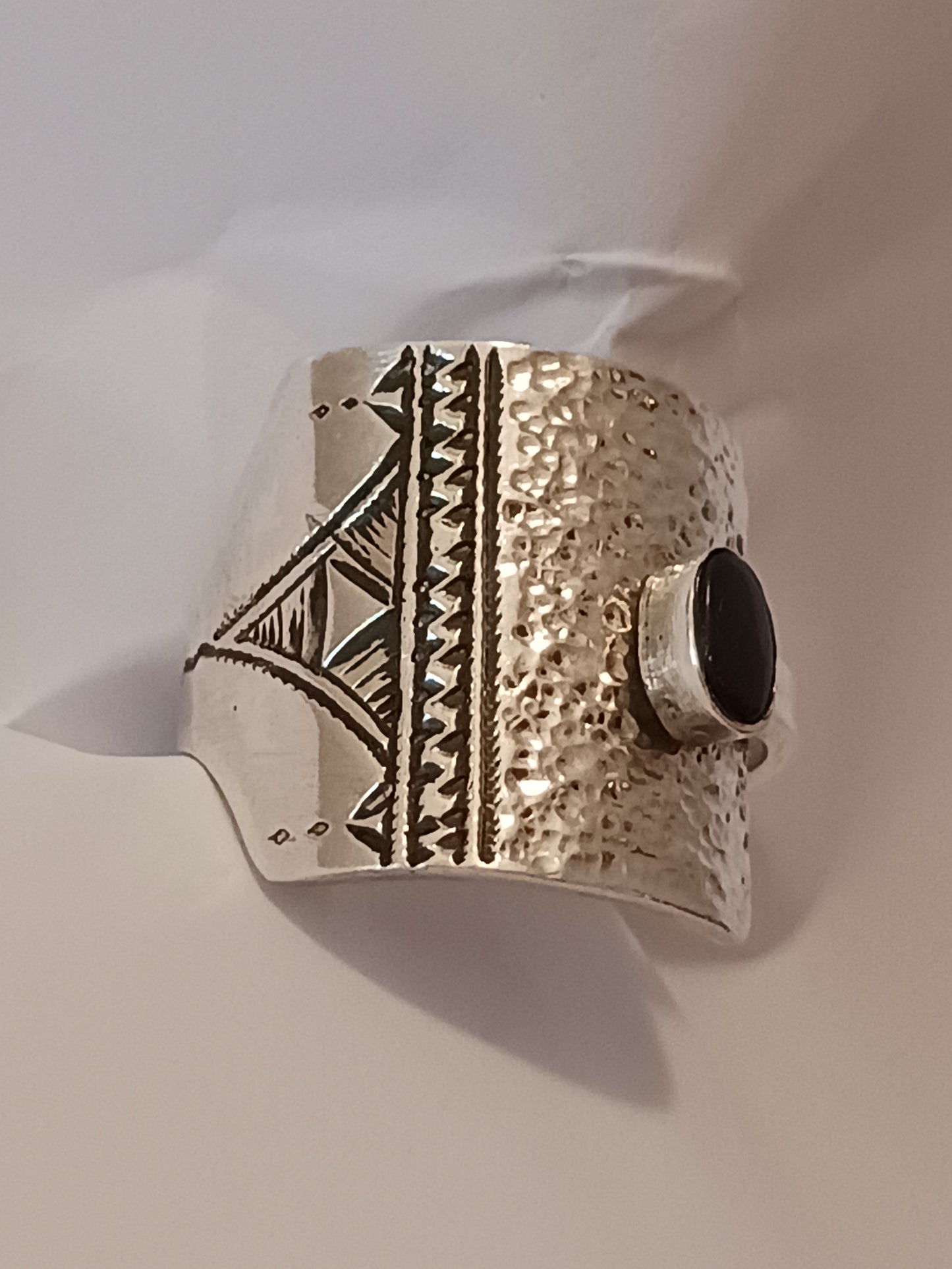 Bague touareg en argent massif