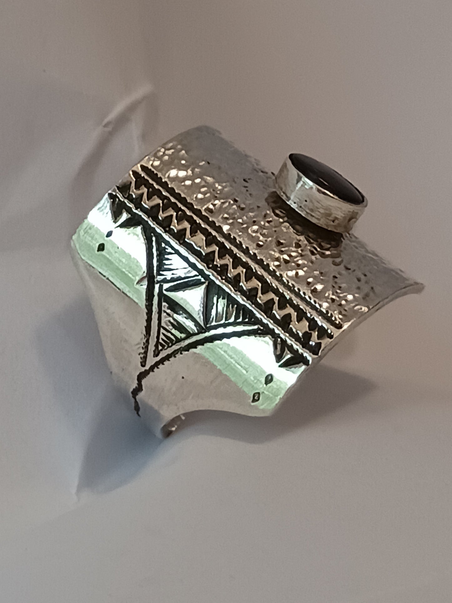 Bague touareg en argent massif