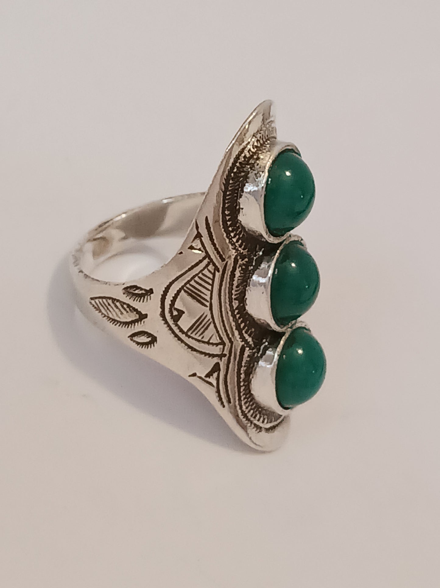 Bague touareg en argent massif