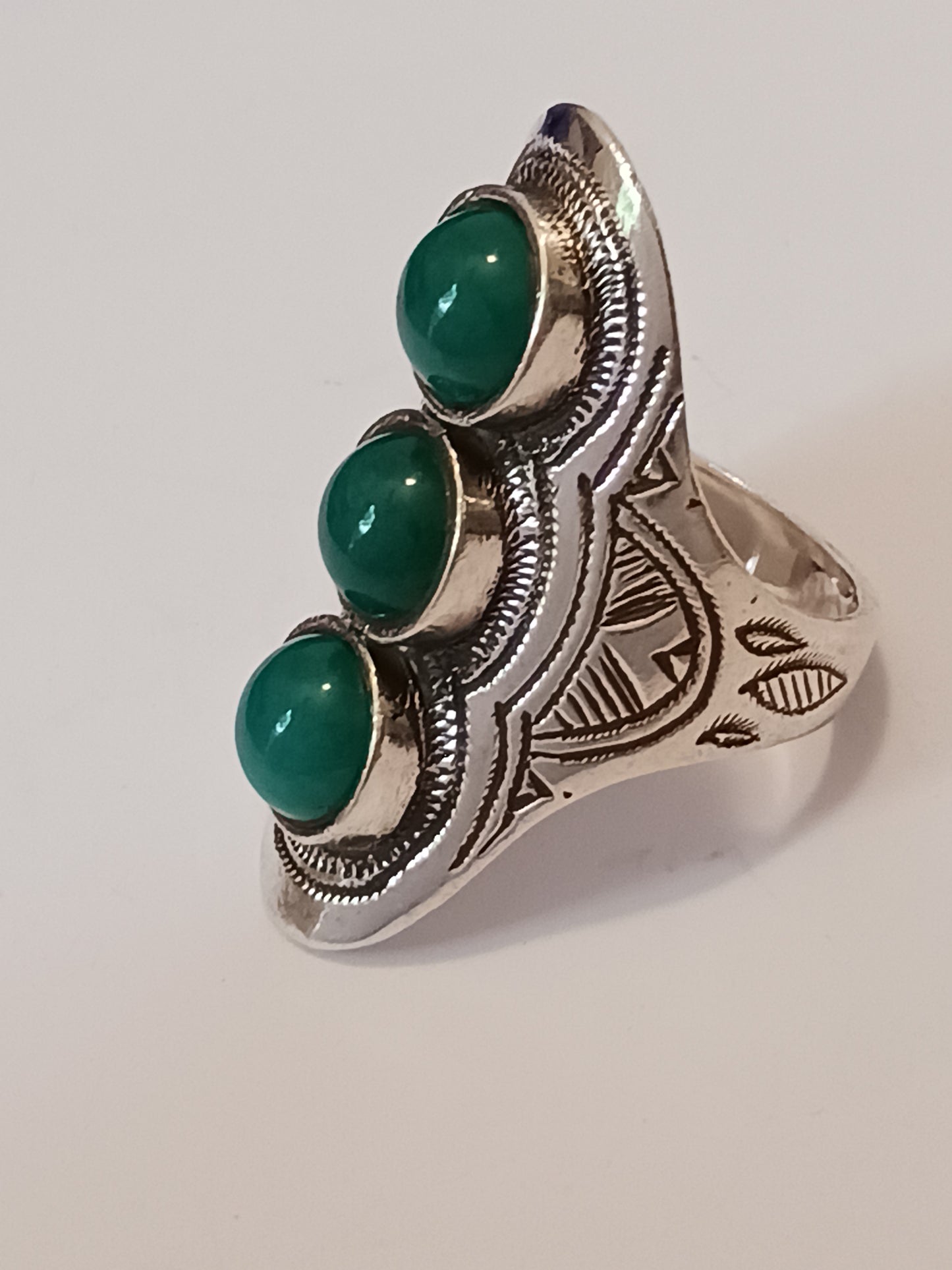 Bague touareg en argent massif