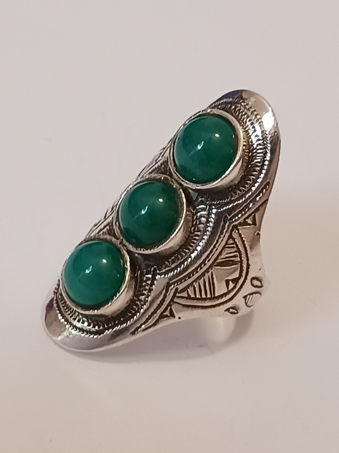 Bague touareg en argent massif