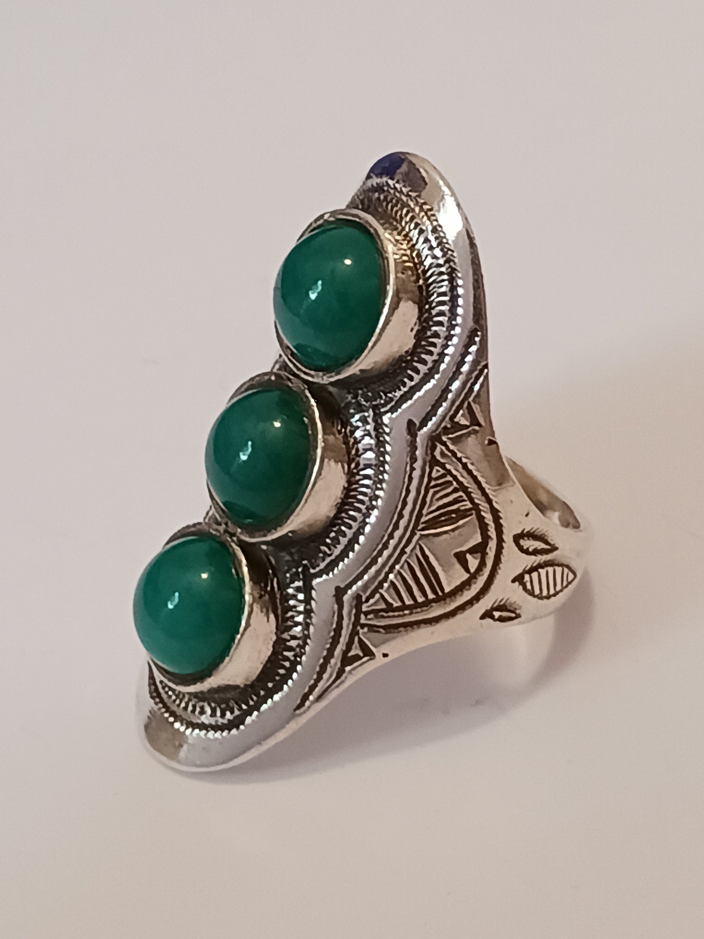 Bague touareg en argent massif