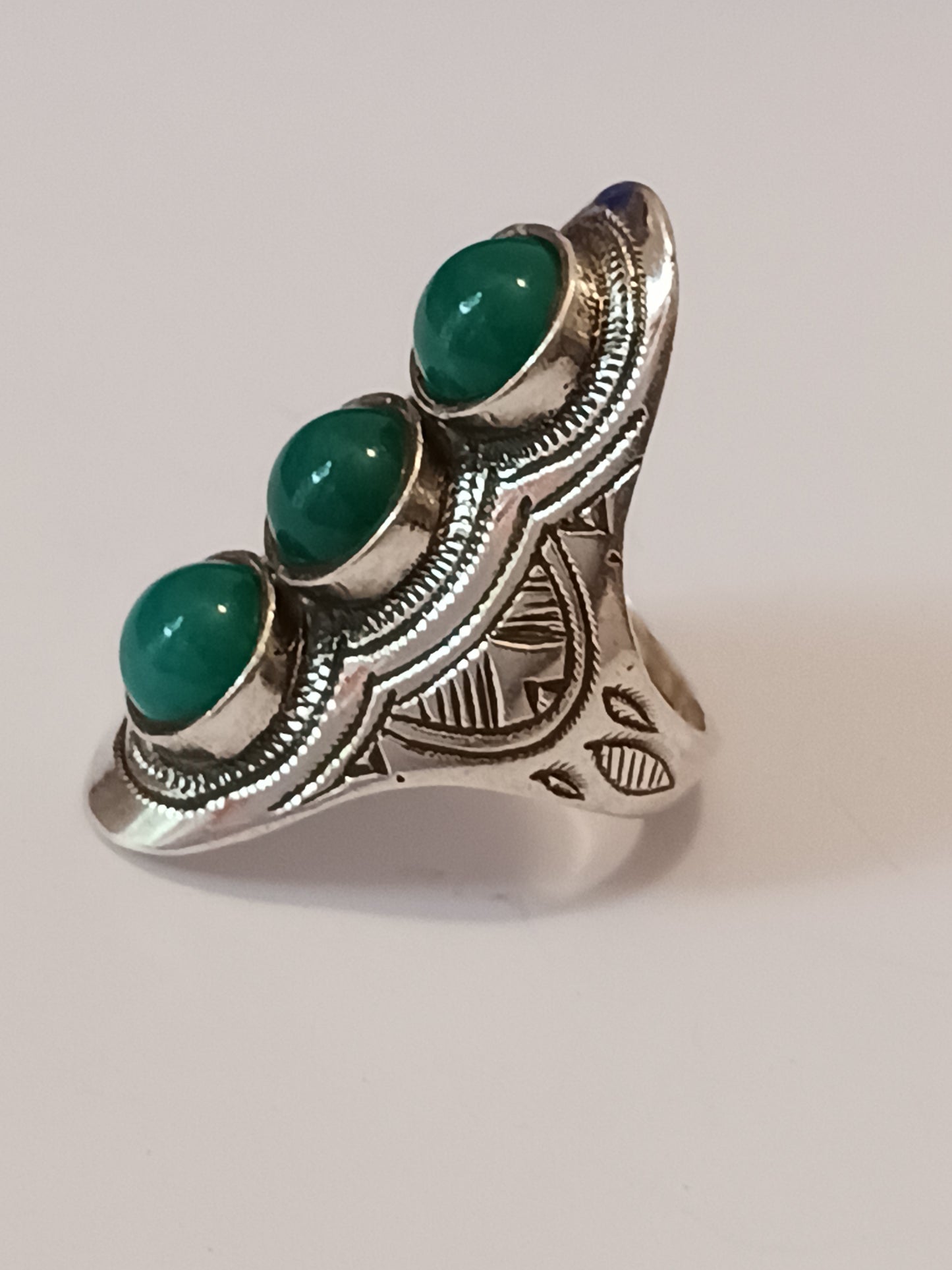 Bague touareg en argent massif
