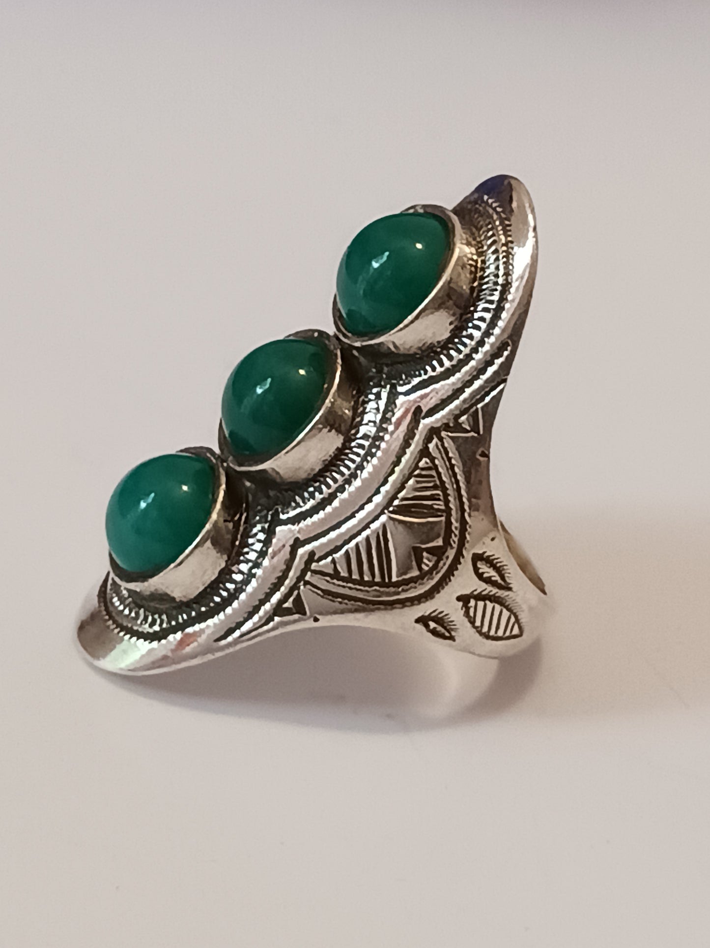 Bague touareg en argent massif