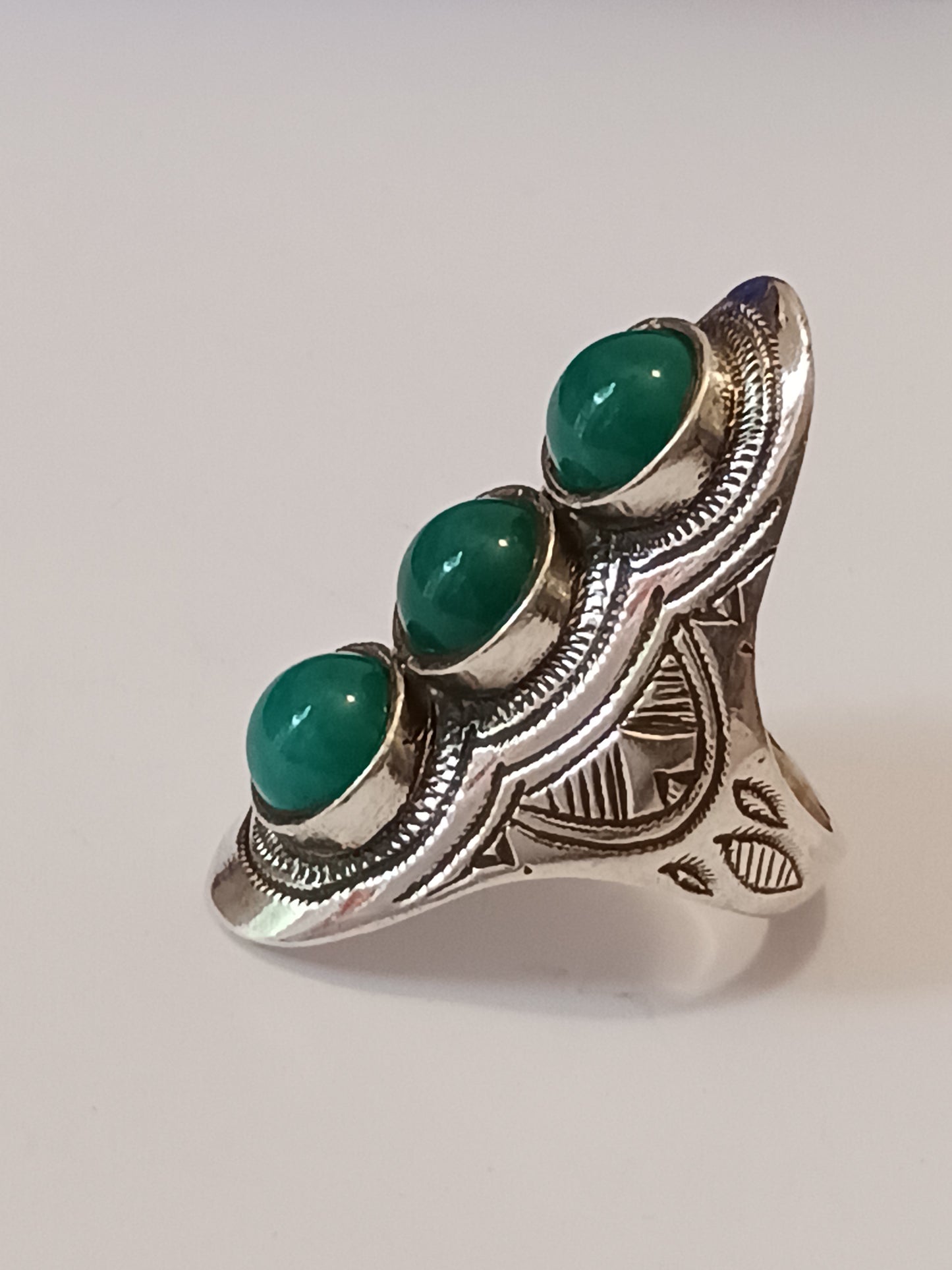 Bague touareg en argent massif