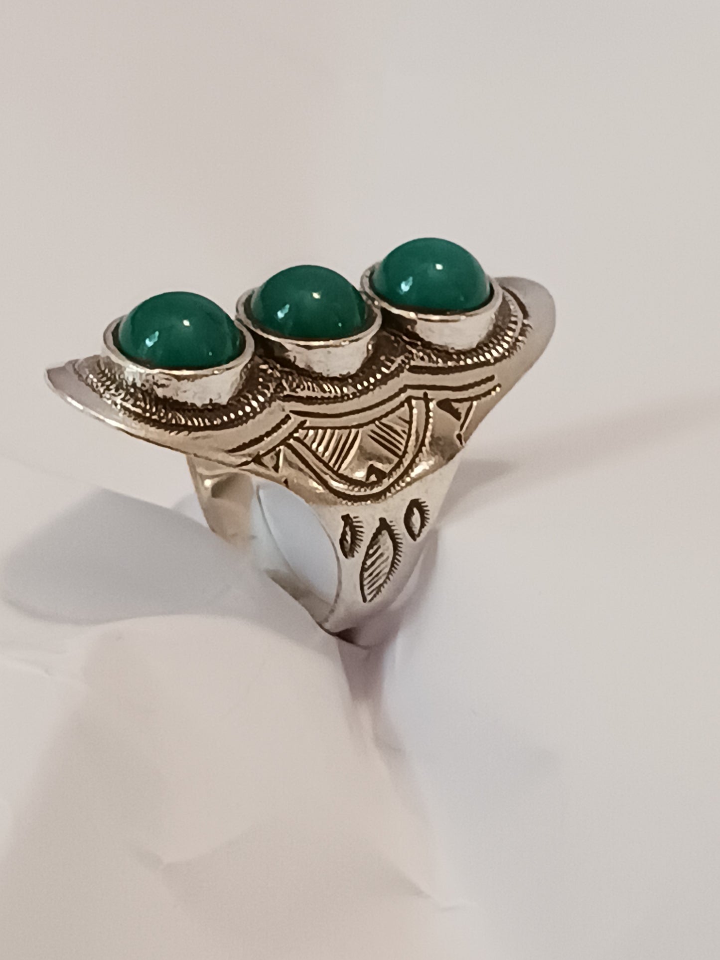 Bague touareg en argent massif