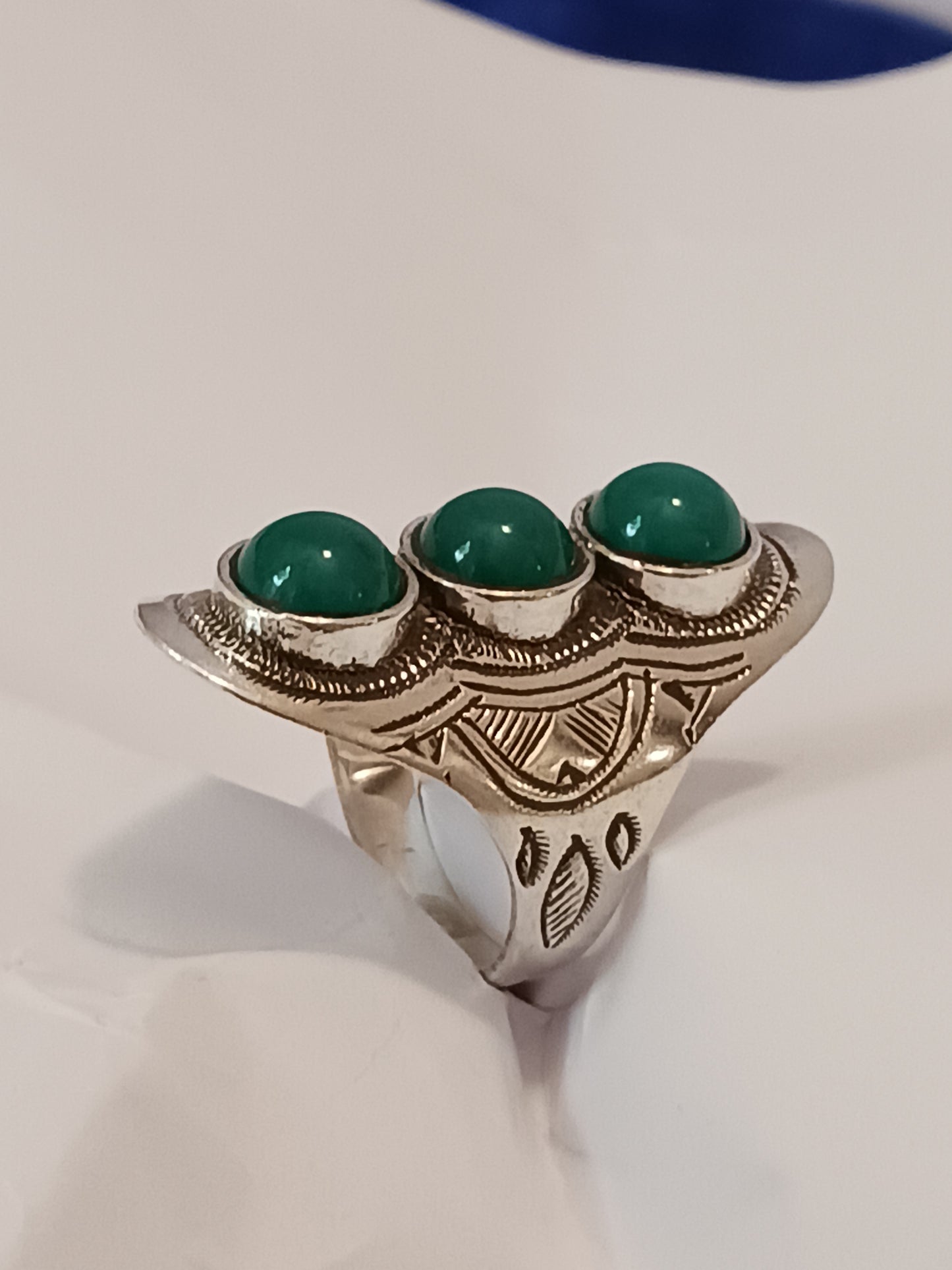 Bague touareg en argent massif