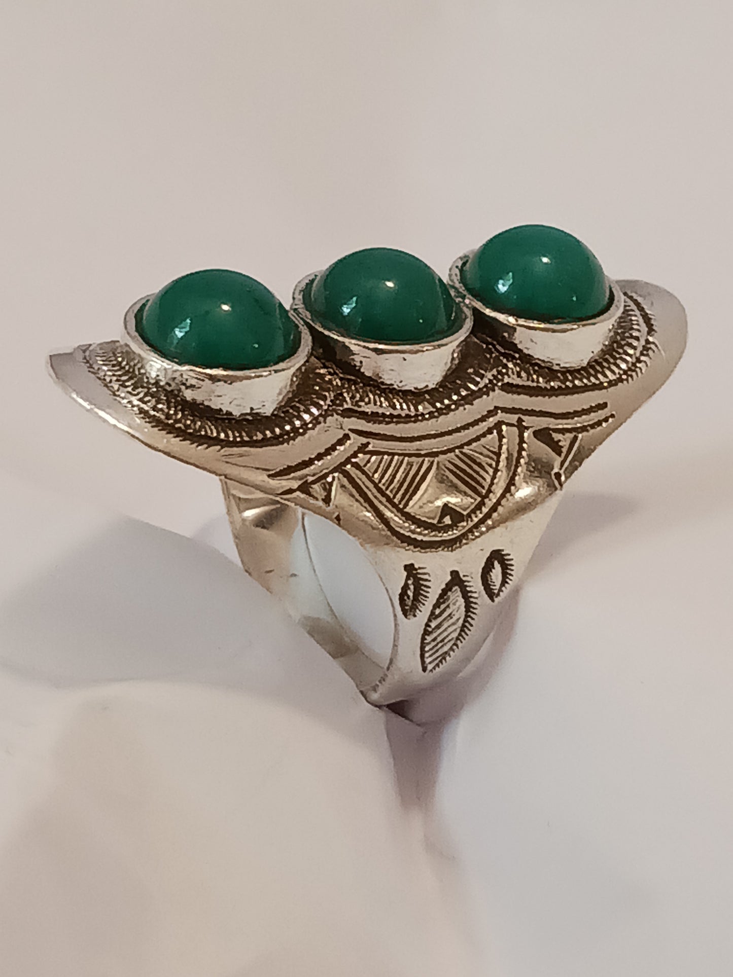 Bague touareg en argent massif
