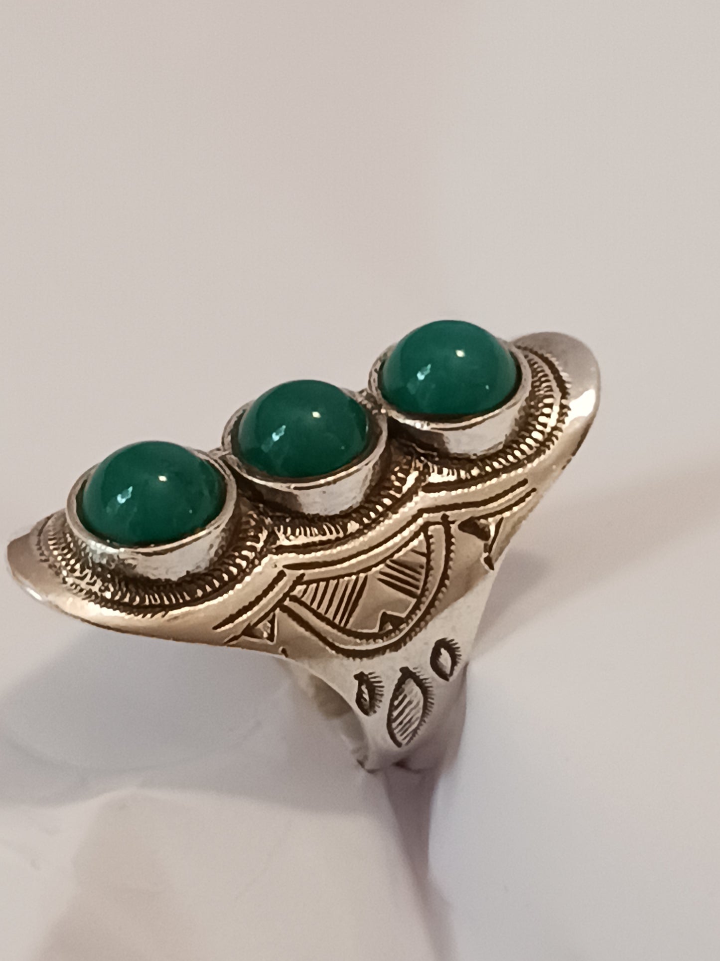 Bague touareg en argent massif