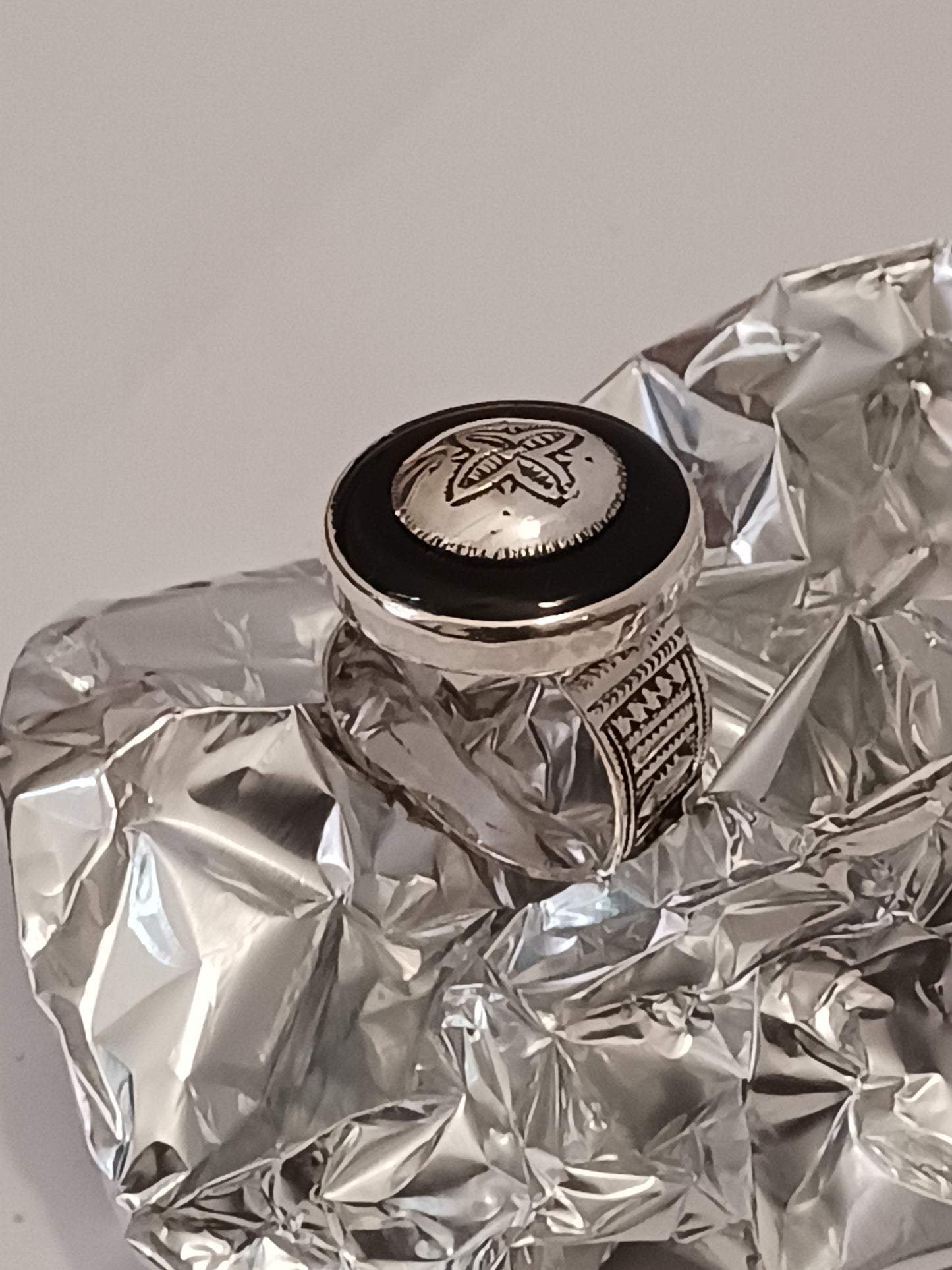 Bague touareg en argent massif