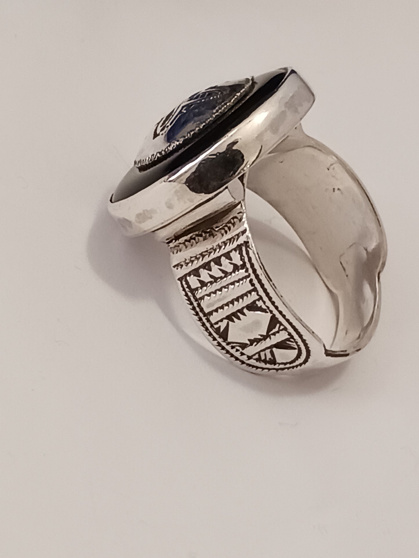 Bague touareg en argent massif