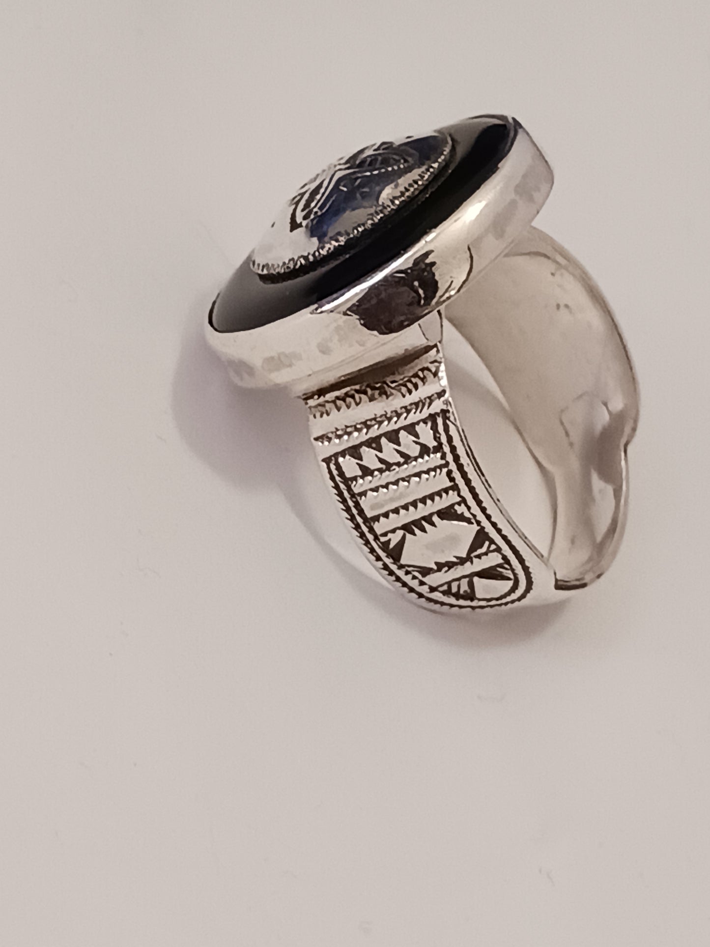 Bague touareg en argent massif