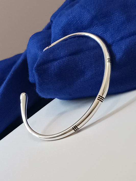 Bracelet en argent massif