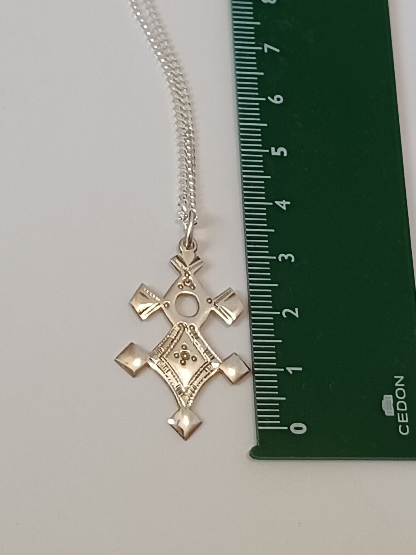 Collier Croix touareg en argent massif