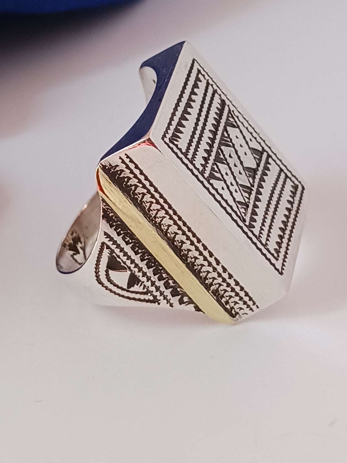 Bague touareg en argent massif
