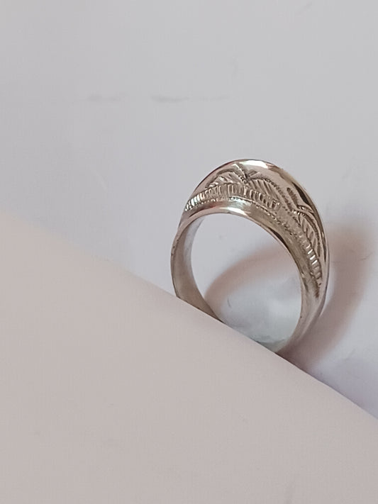 Bague touareg en argent massif
