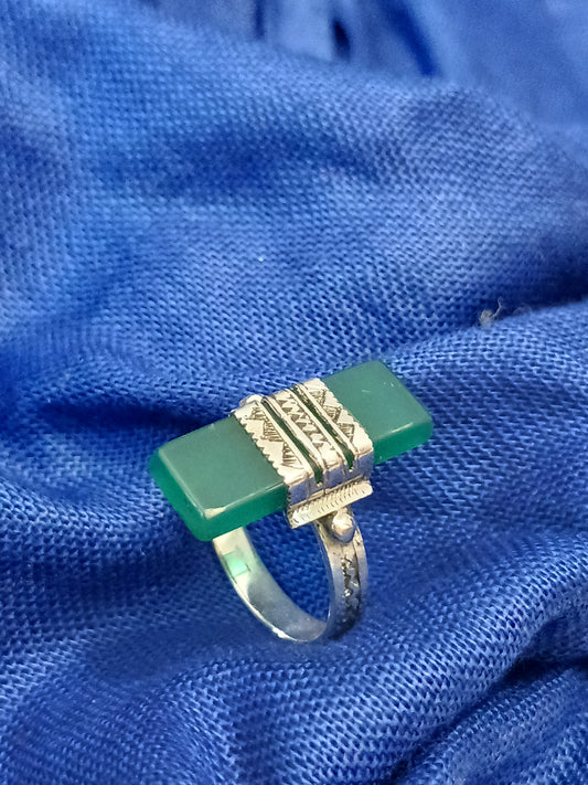 Bague touareg en argent massif