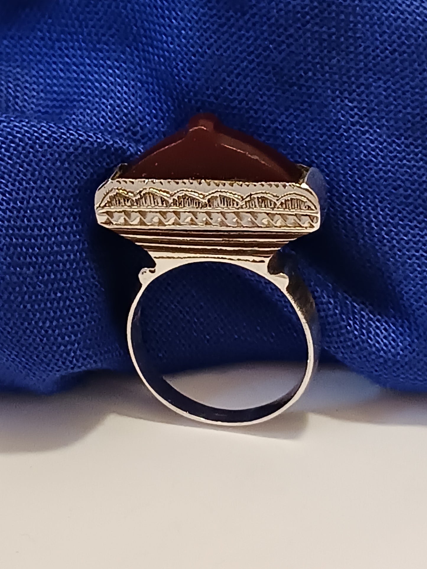 Bague touareg en argent massif