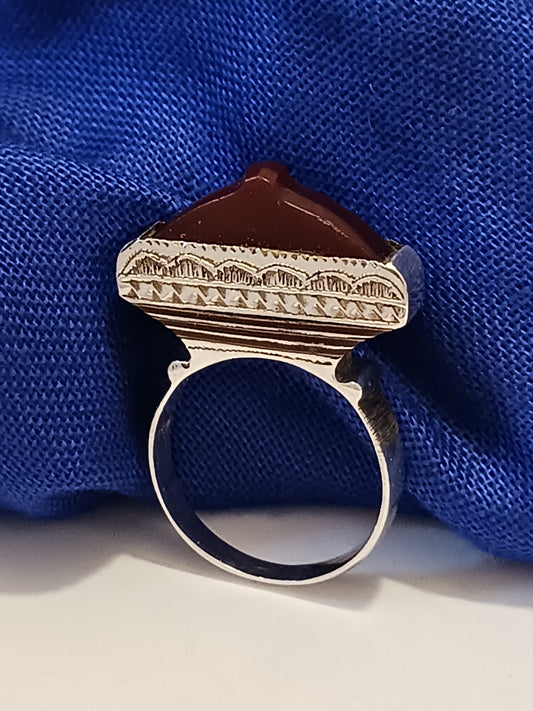 Bague touareg en argent massif