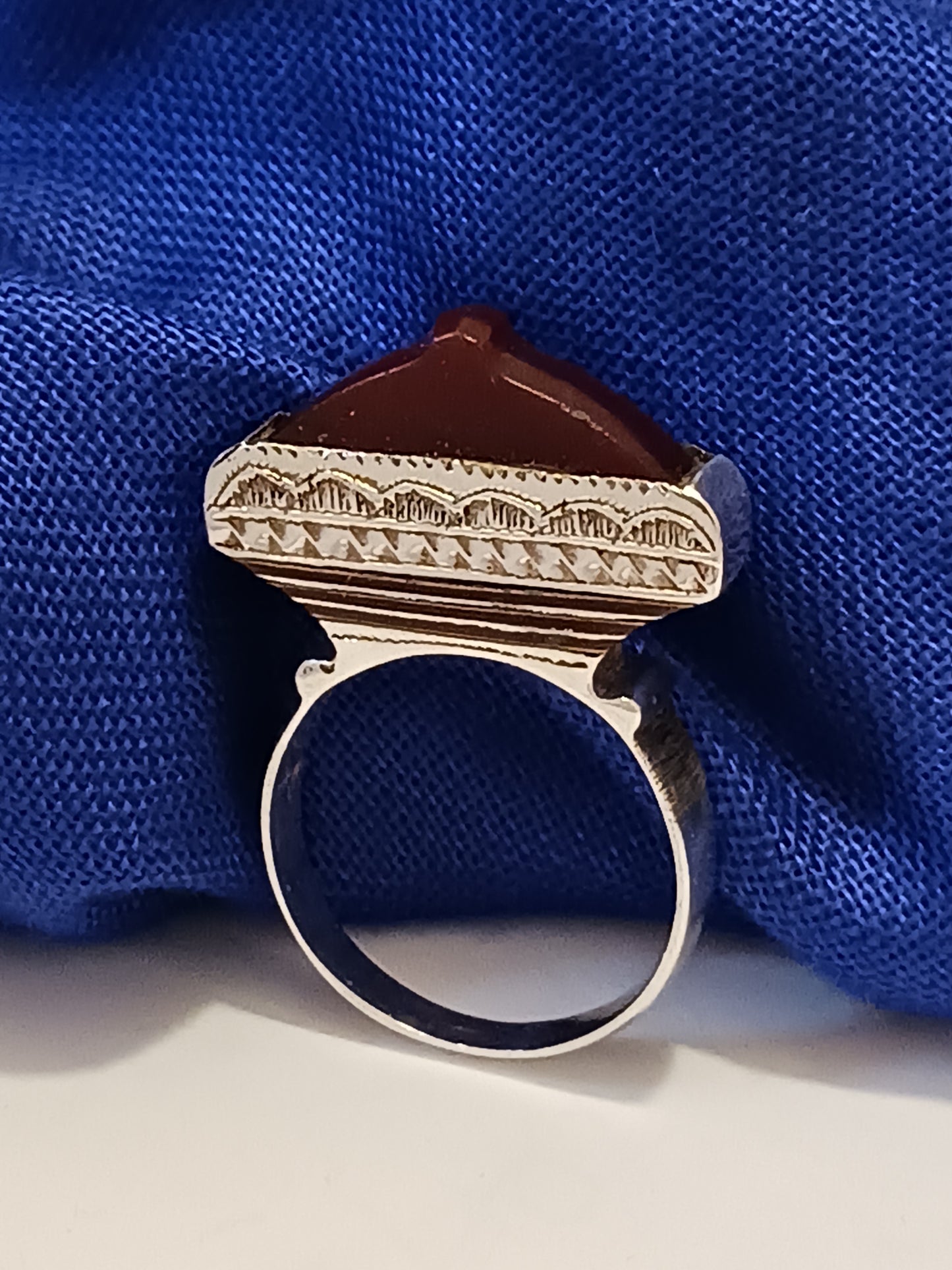 Bague touareg en argent massif