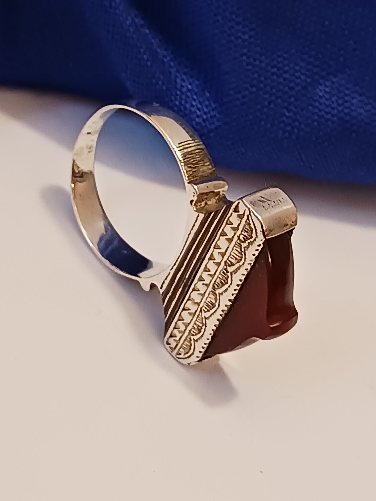 Bague touareg en argent massif