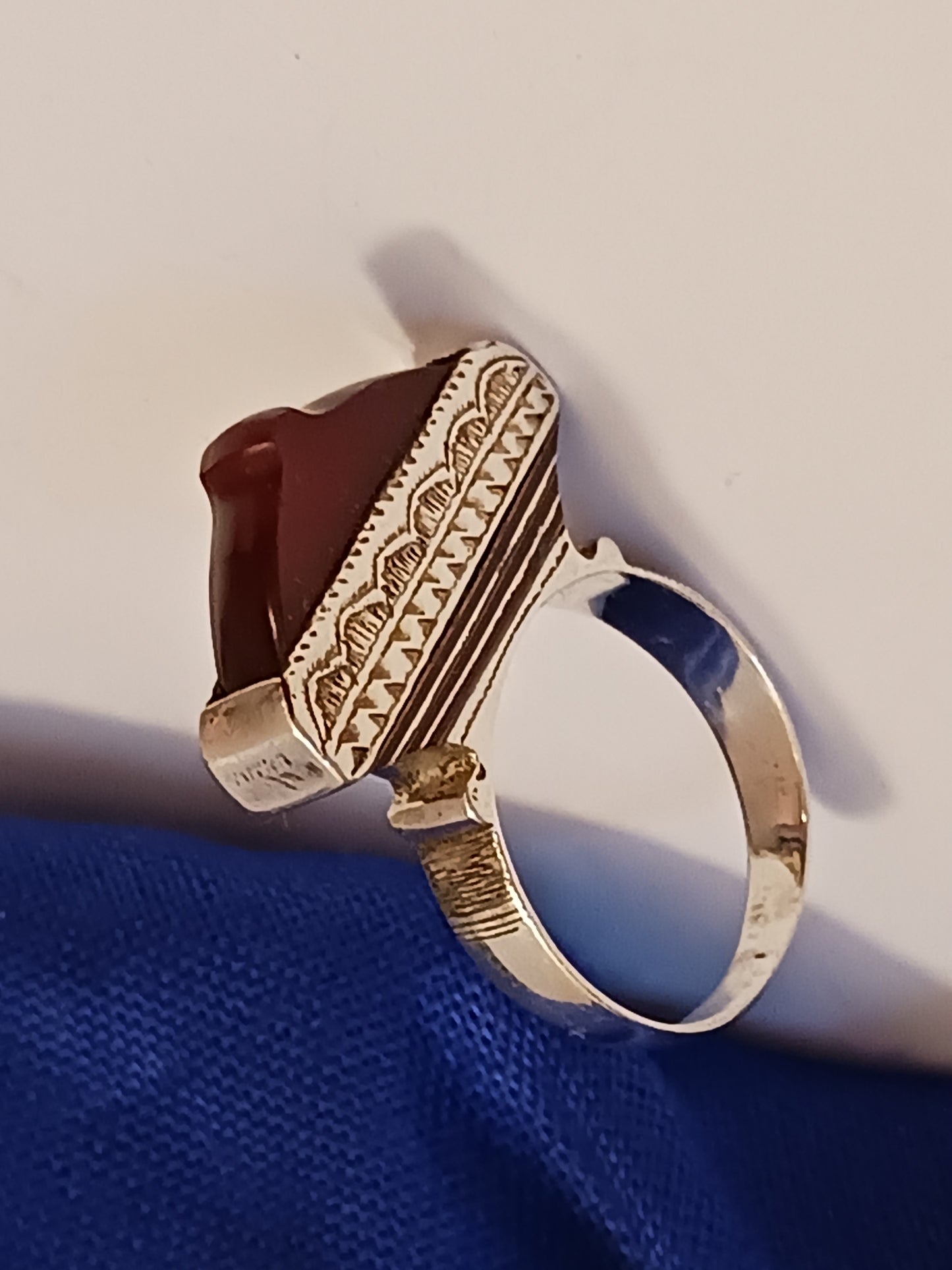 Bague touareg en argent massif