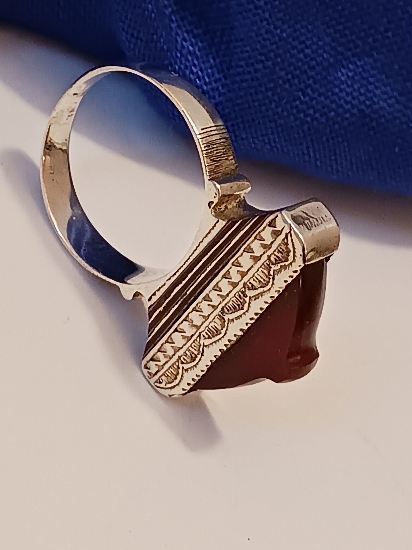Bague touareg en argent massif