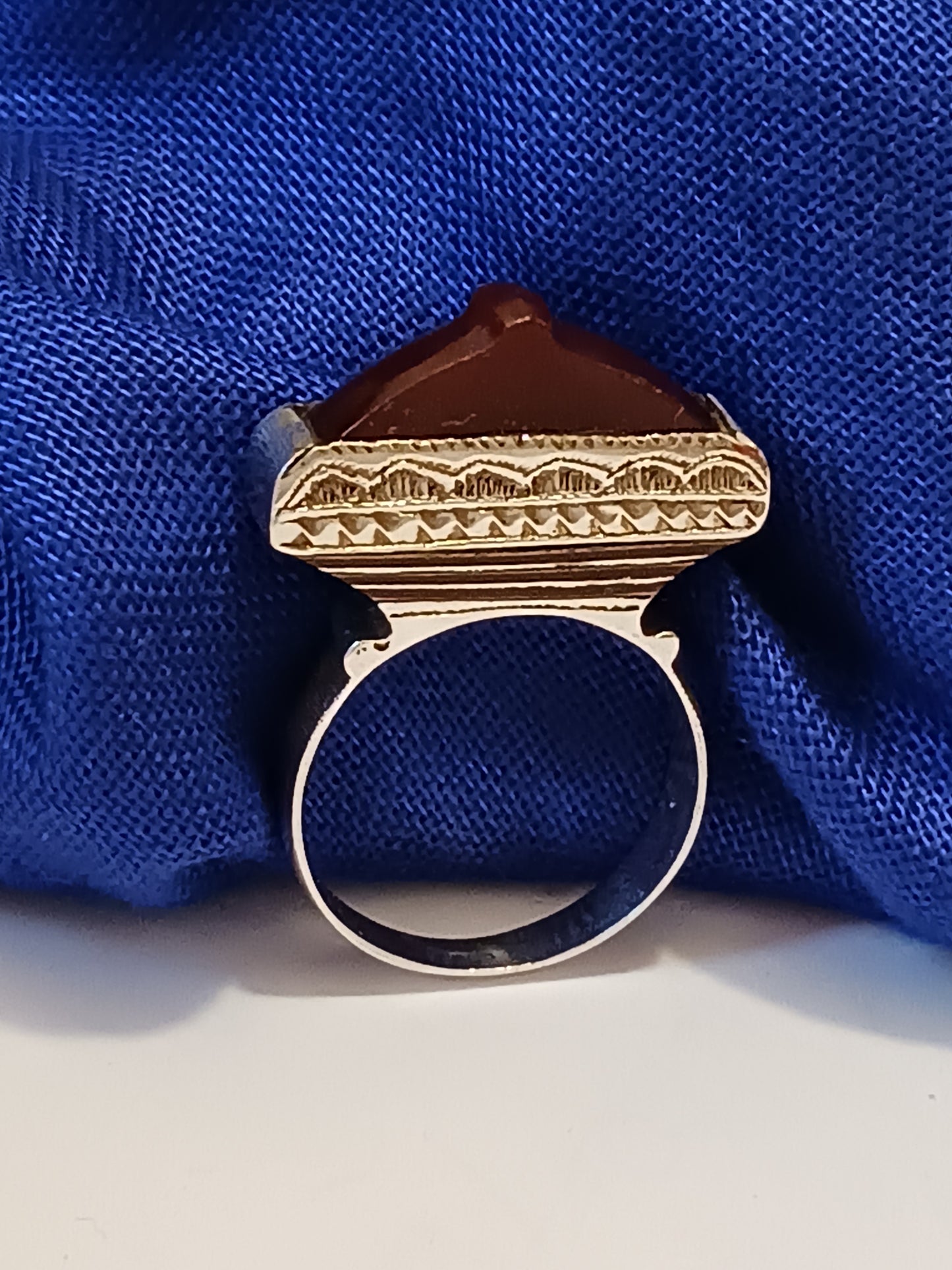 Bague touareg en argent massif