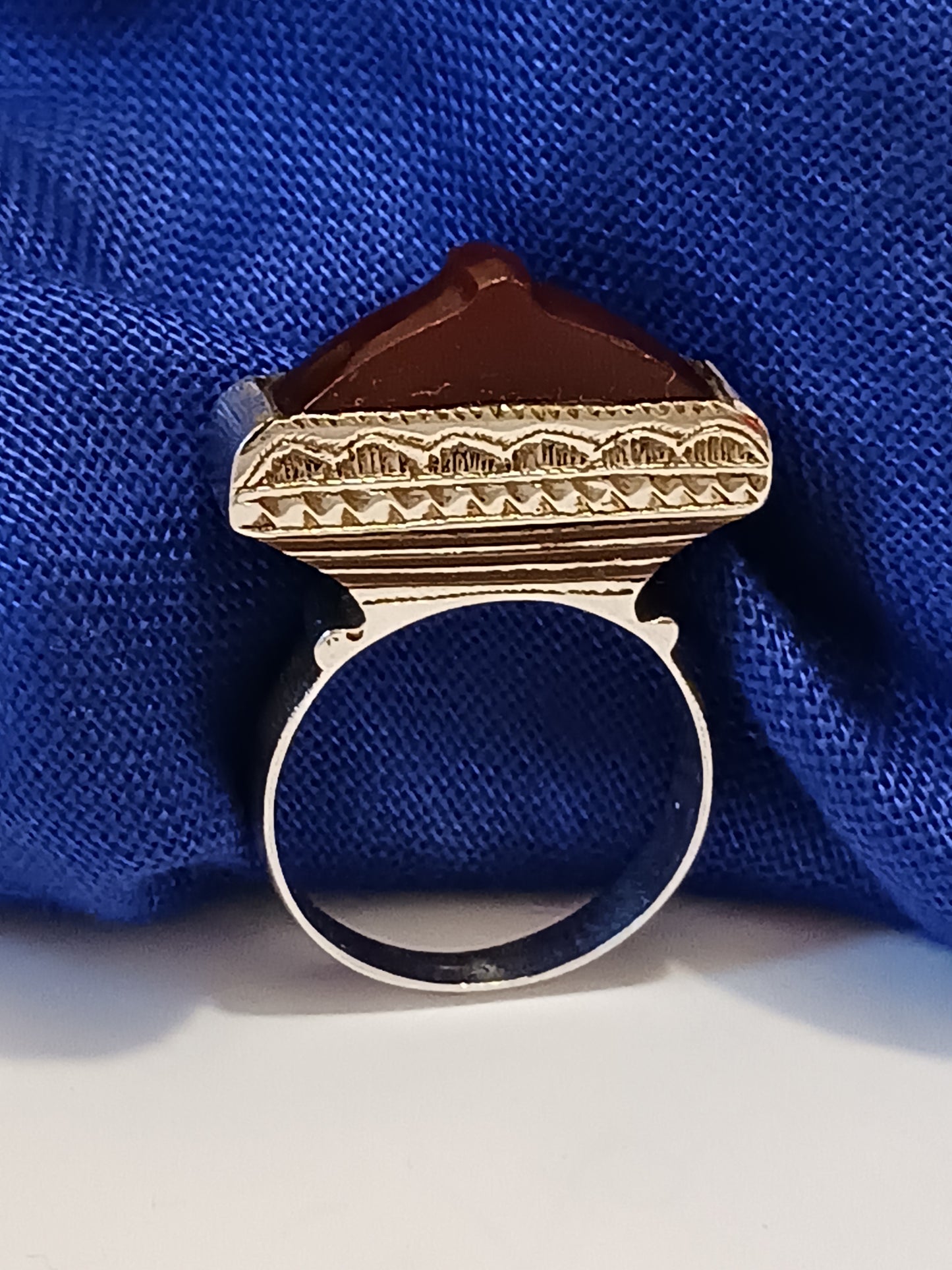 Bague touareg en argent massif