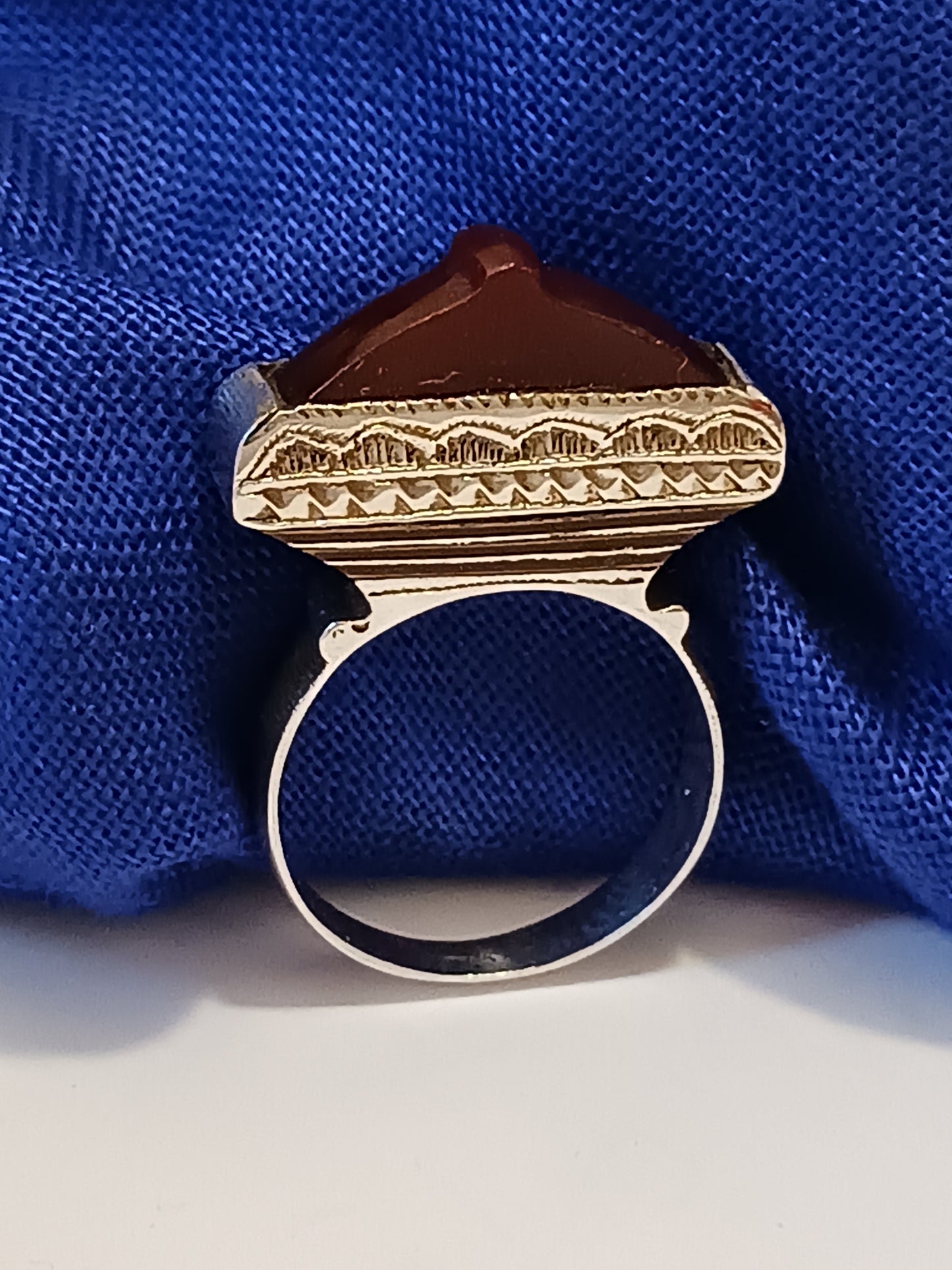 Bague touareg en argent massif