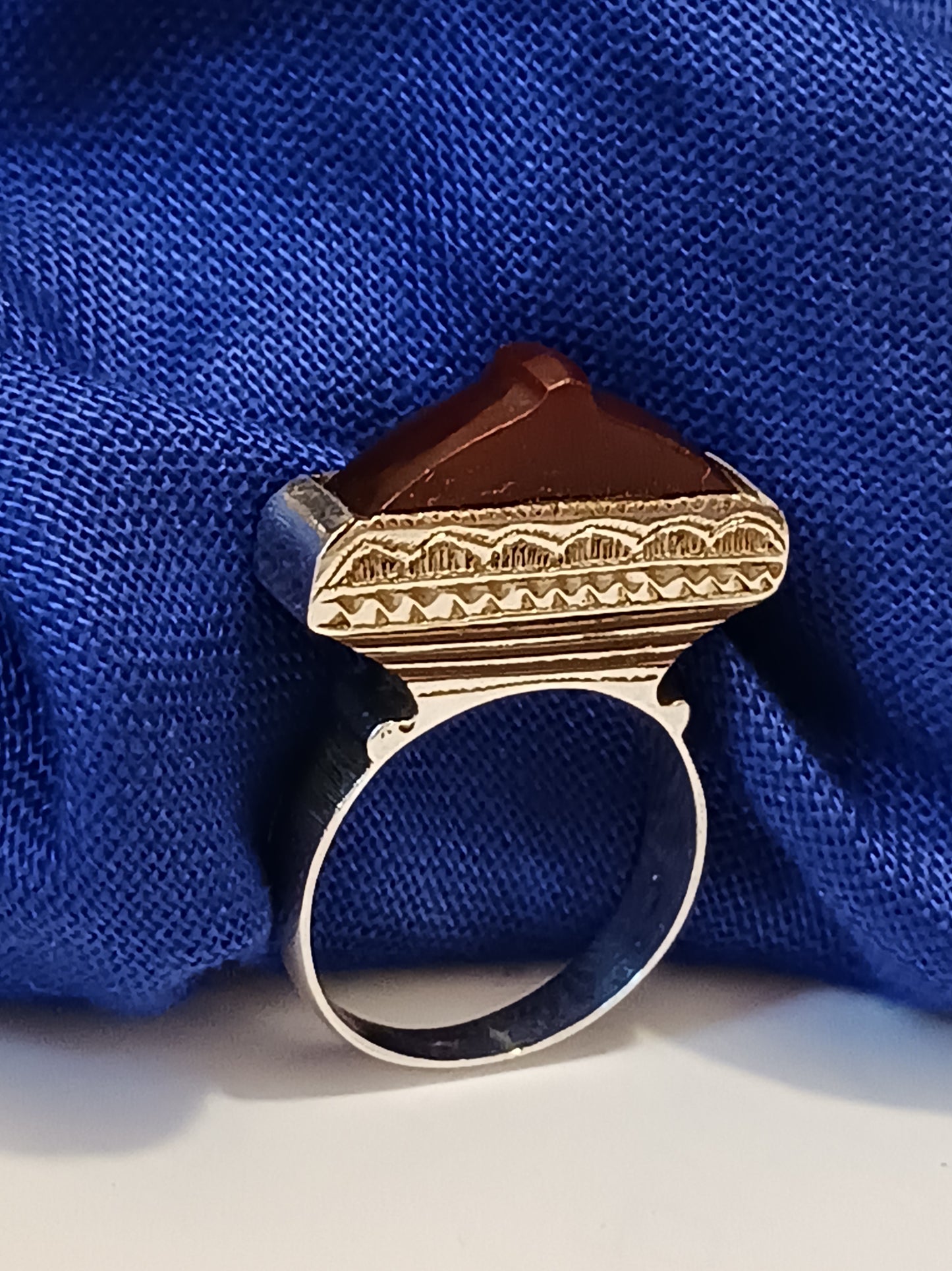 Bague touareg en argent massif